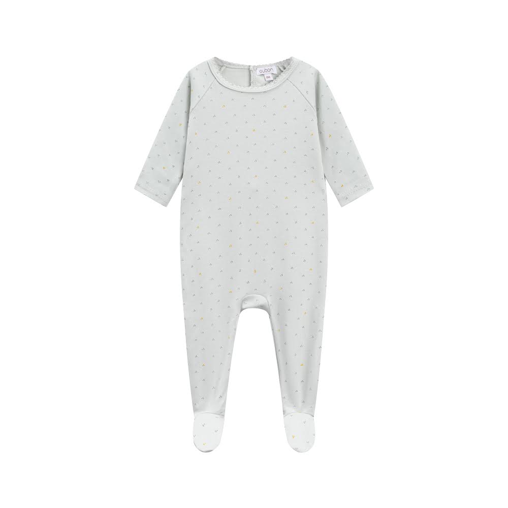 Blue Dot Footie + Hat