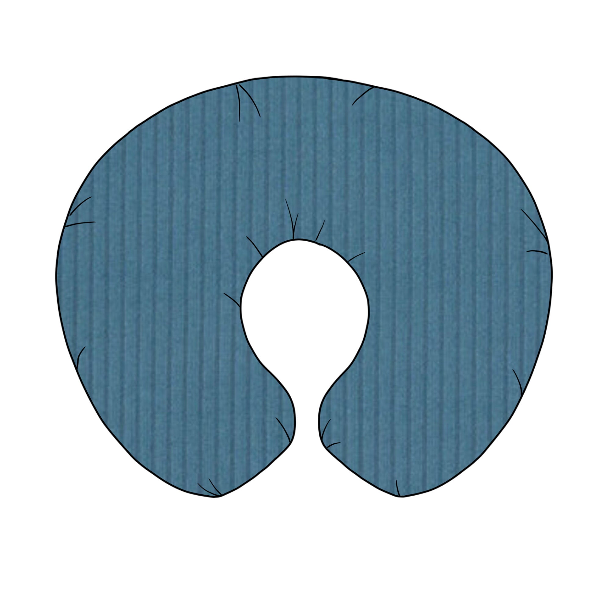 River Ribbed Nursing Pillow Cover