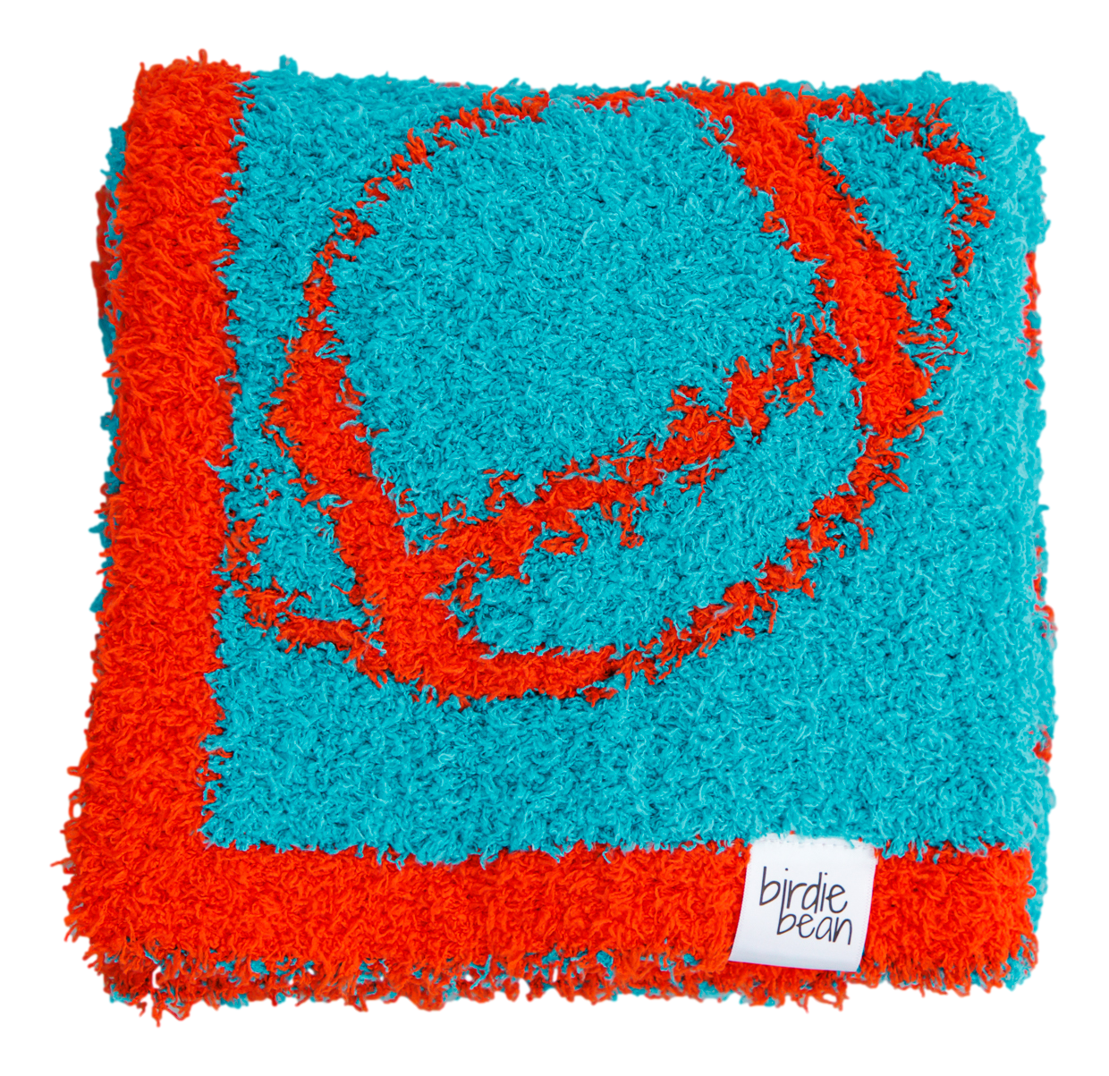 Football Blanket- Aqua/orange- Stroller