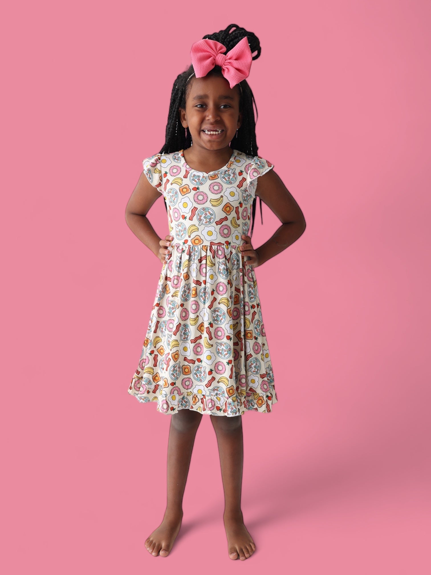 Balanced Breakfast Dream Ruffle Dress