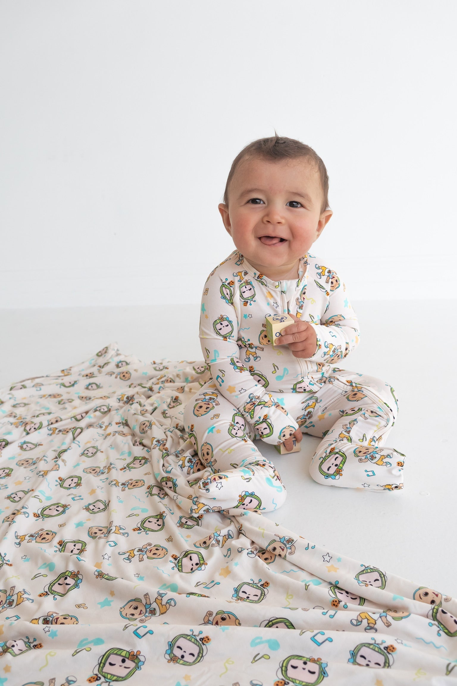 Dream Big Little Co X Cocomelon Jj Musical Melon Dream Romper
