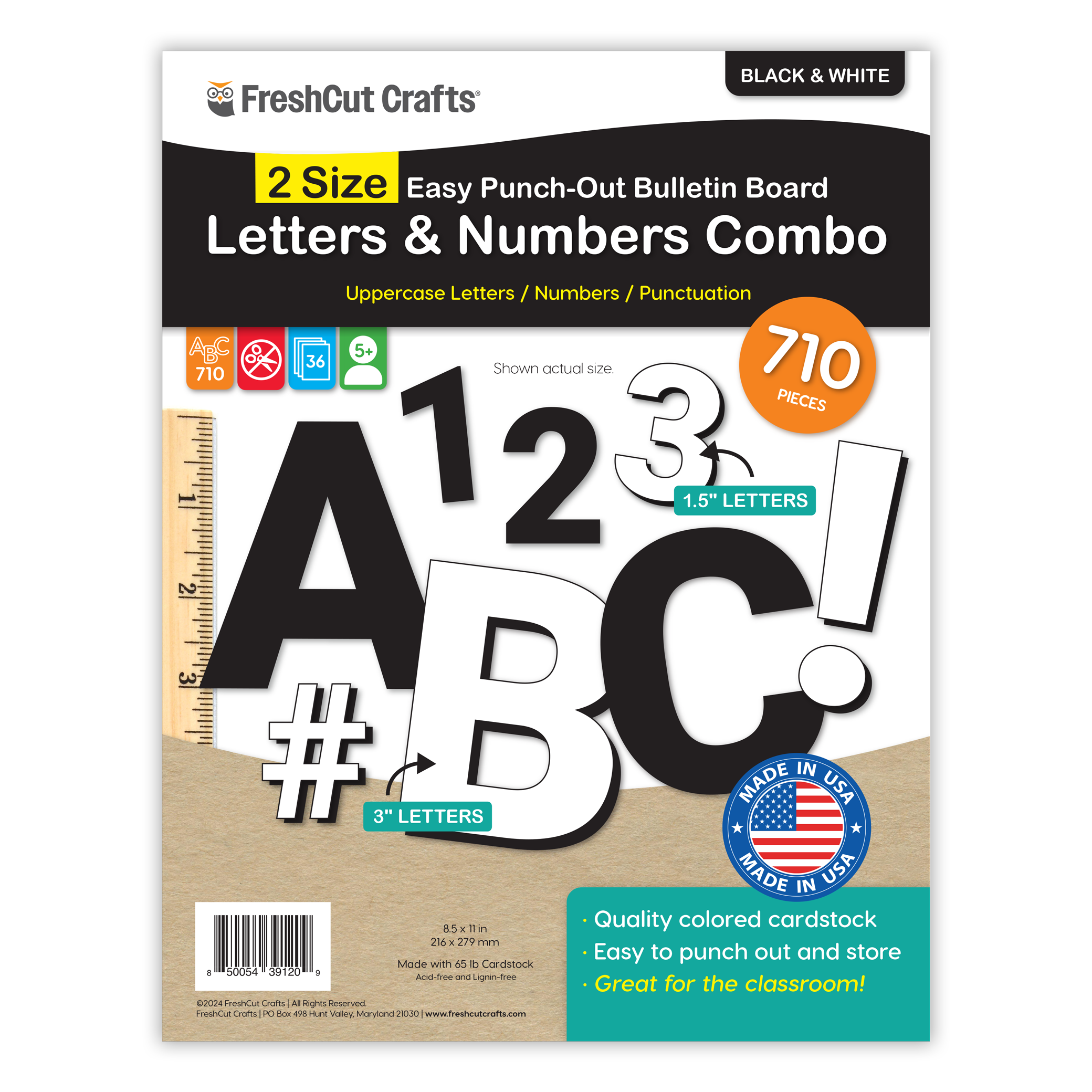 Bulletin Board Letters Combo – 2 Sizes