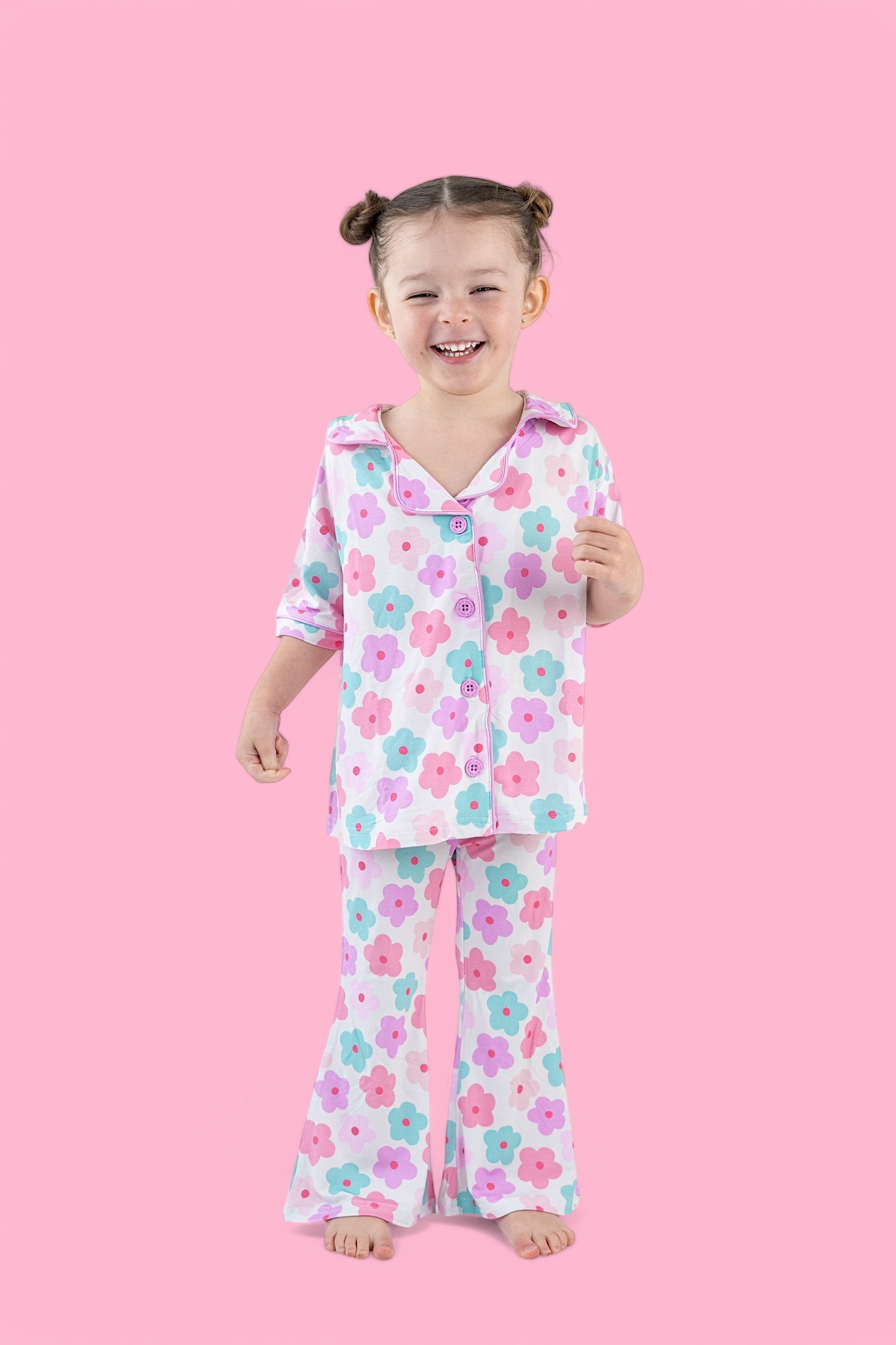 Violet Fields Dream Girl's Flare Set