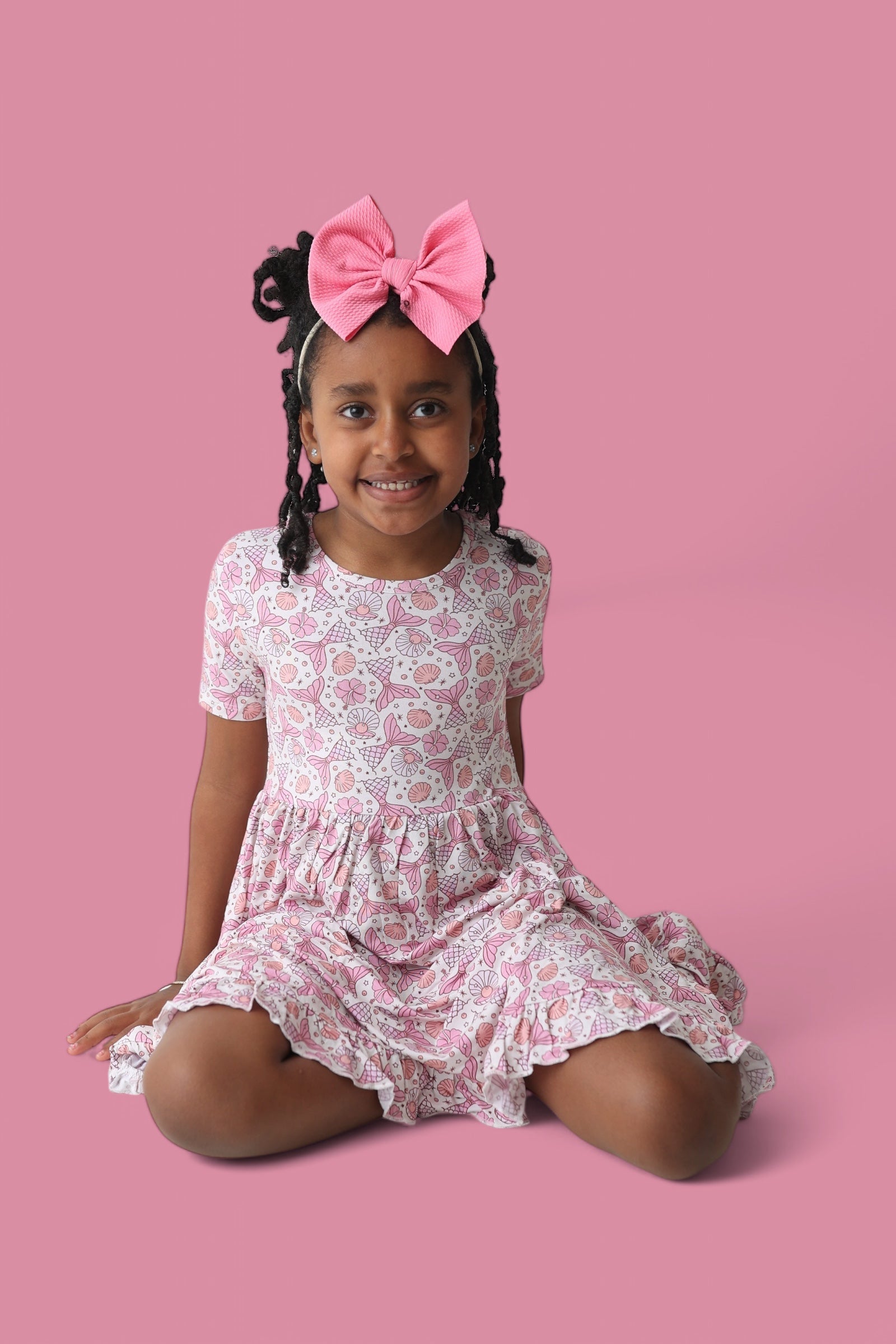 Magical Mermaid Dream Ruffle Dress