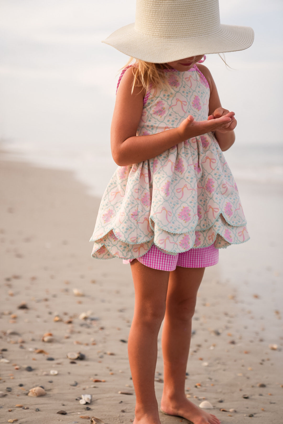 Floral Fancies Scallop Tunic Set