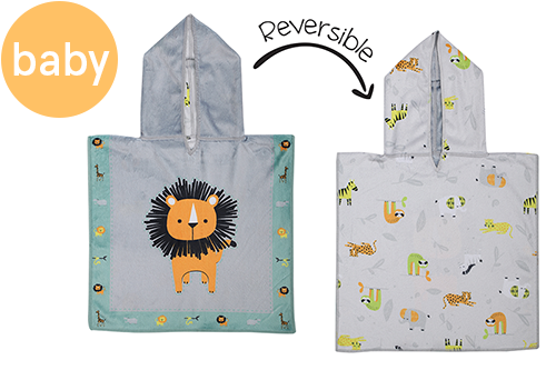 Baby Reversible Cover Up - Lion | Zoo