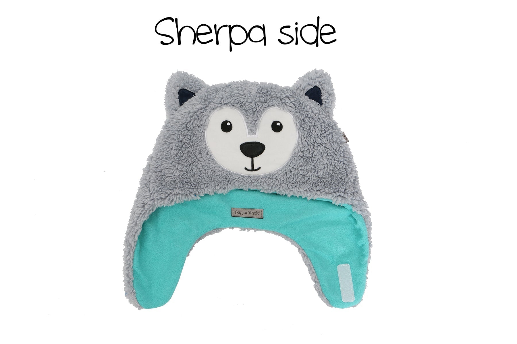 Baby/kids Reversible Sherpa Hat - Wolf | Ski Goggles