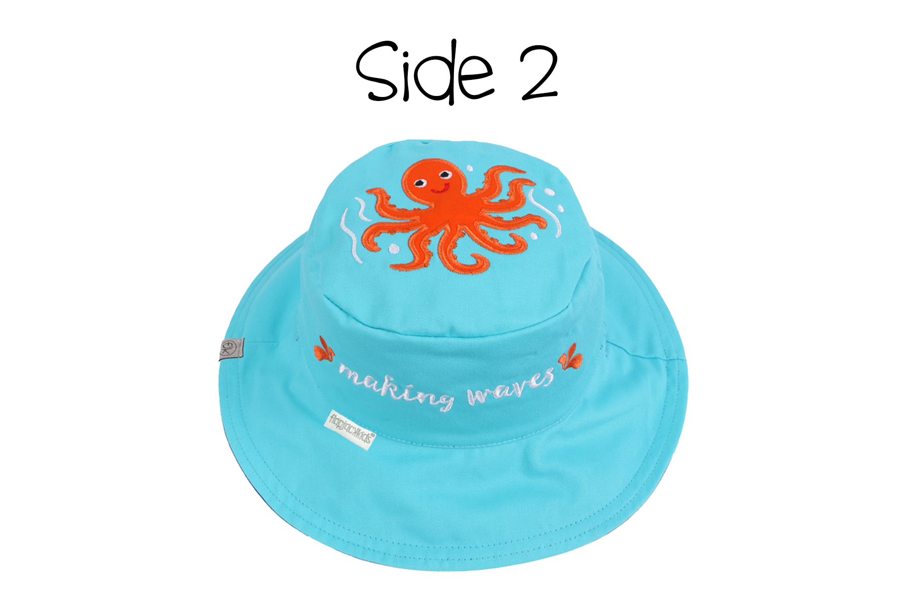 Baby/kids Reversible Sun Hat - Blue Whale | Octopus