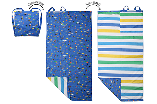 Kids Convertible Towel Backpack - Dino