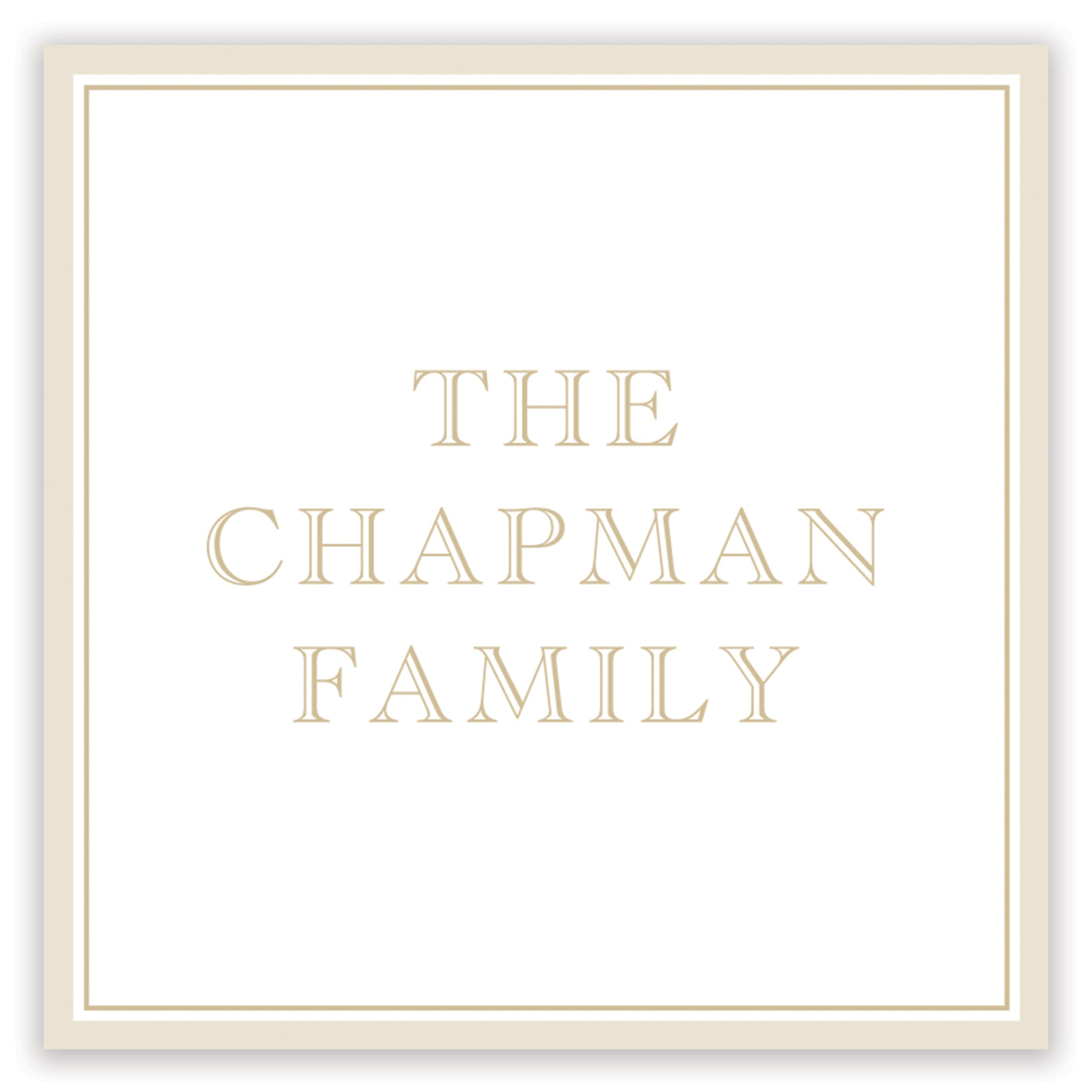 Classic Taupe Enclosure Card