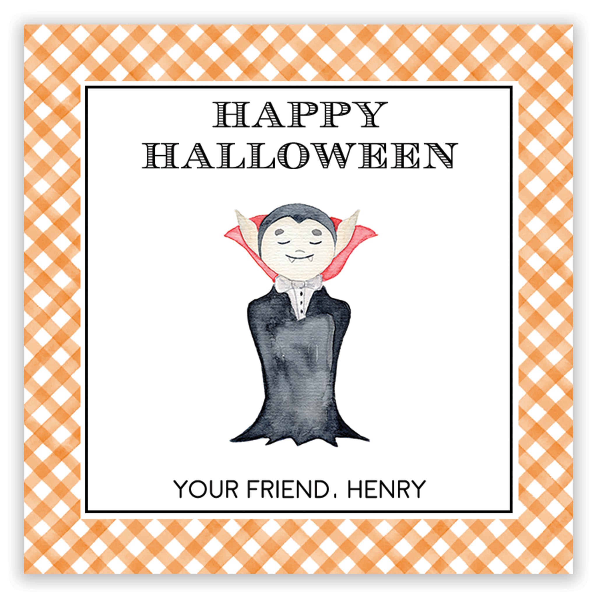 Dracula Halloween Card