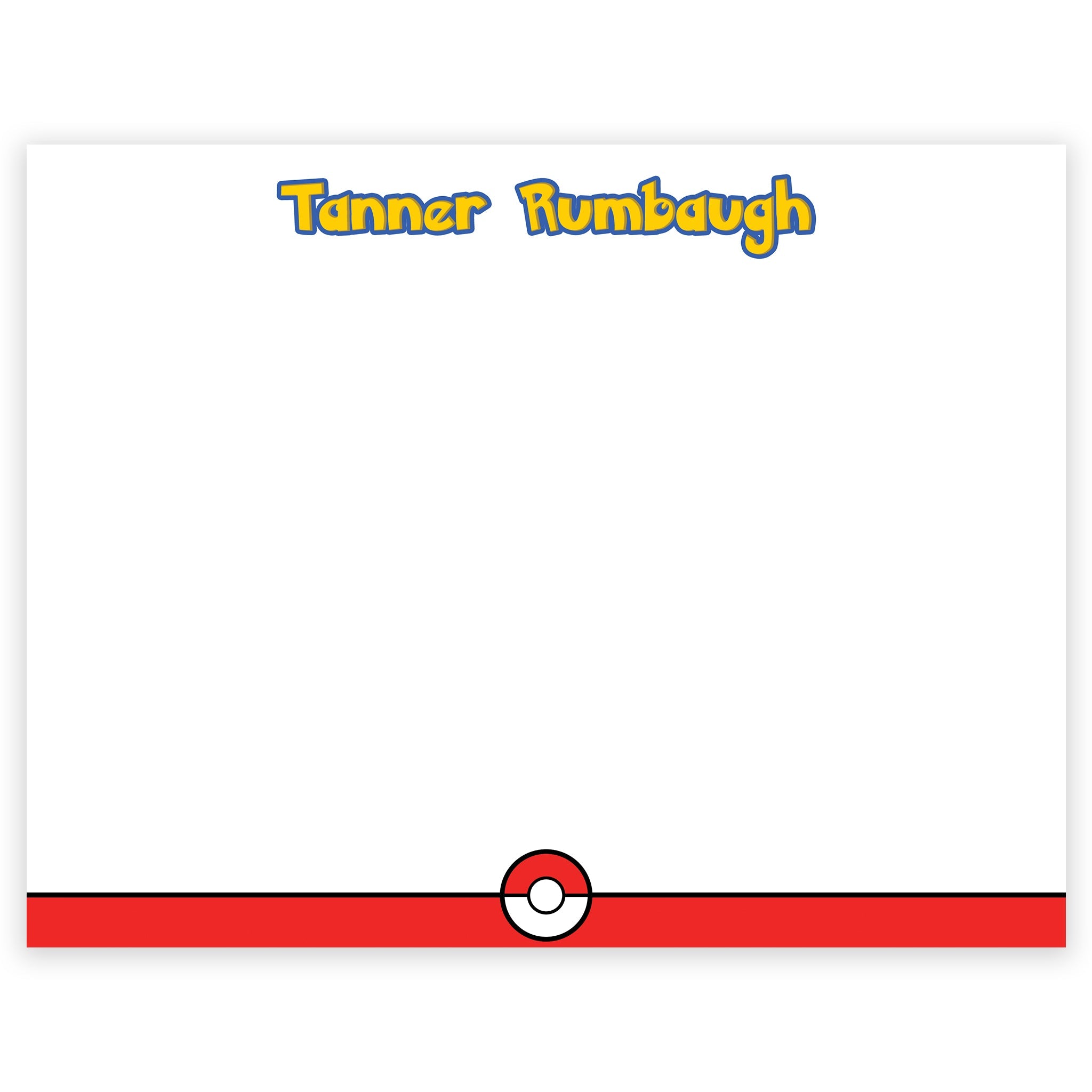Catch 'em All Notecard