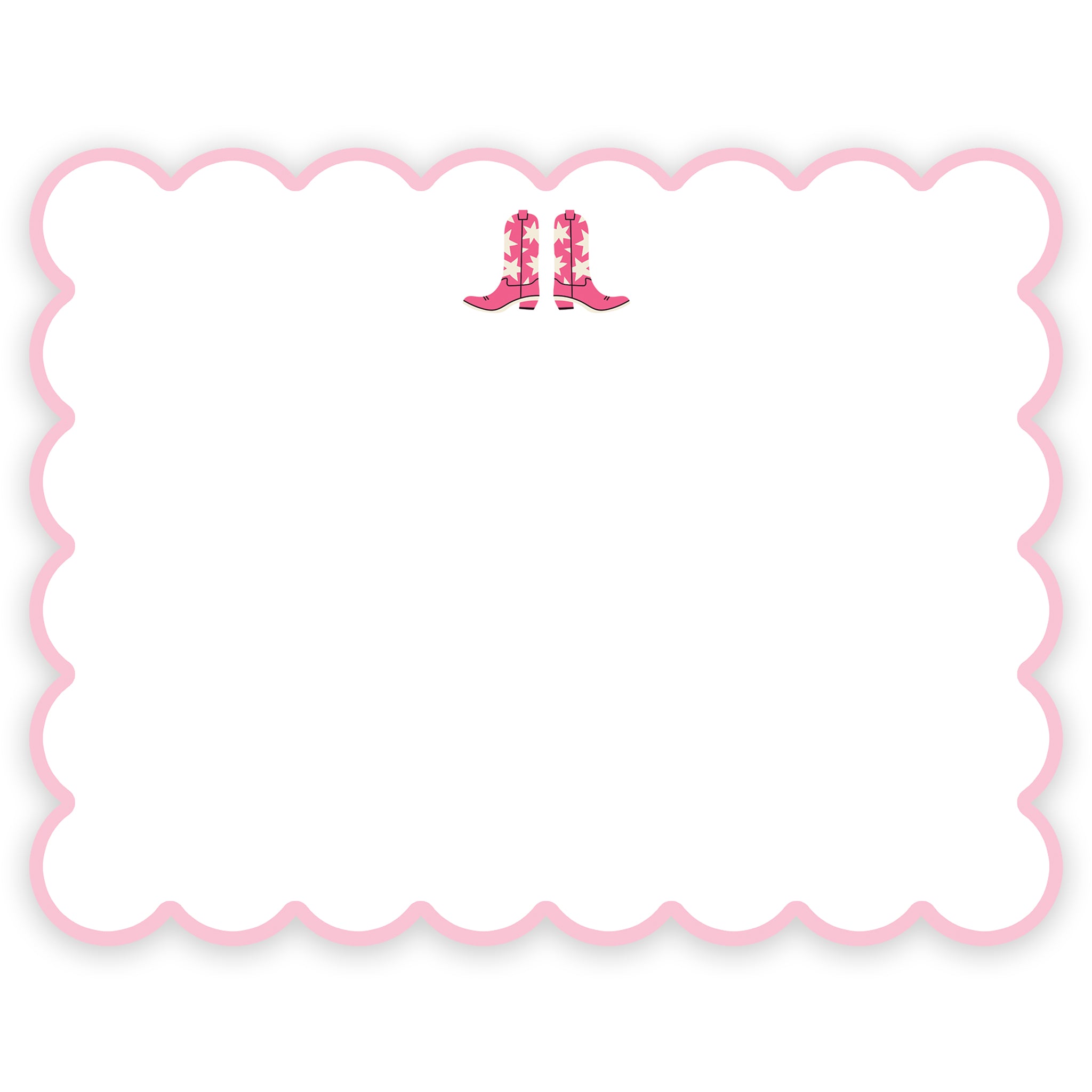 Cowgirl Boot Notecard