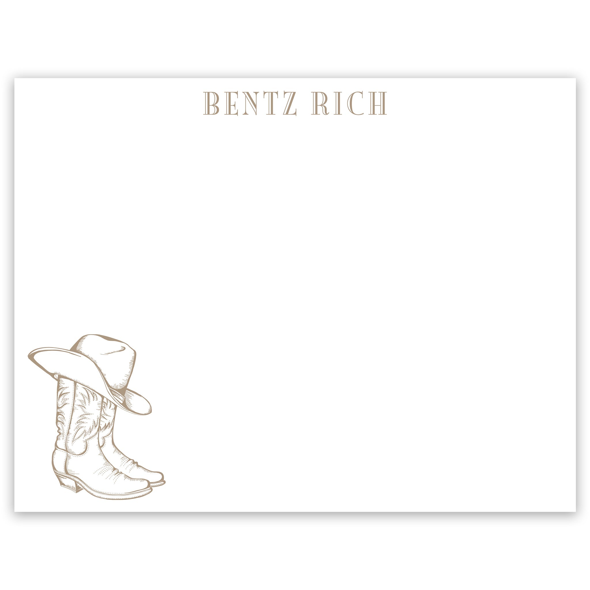 Cowboy Notecard