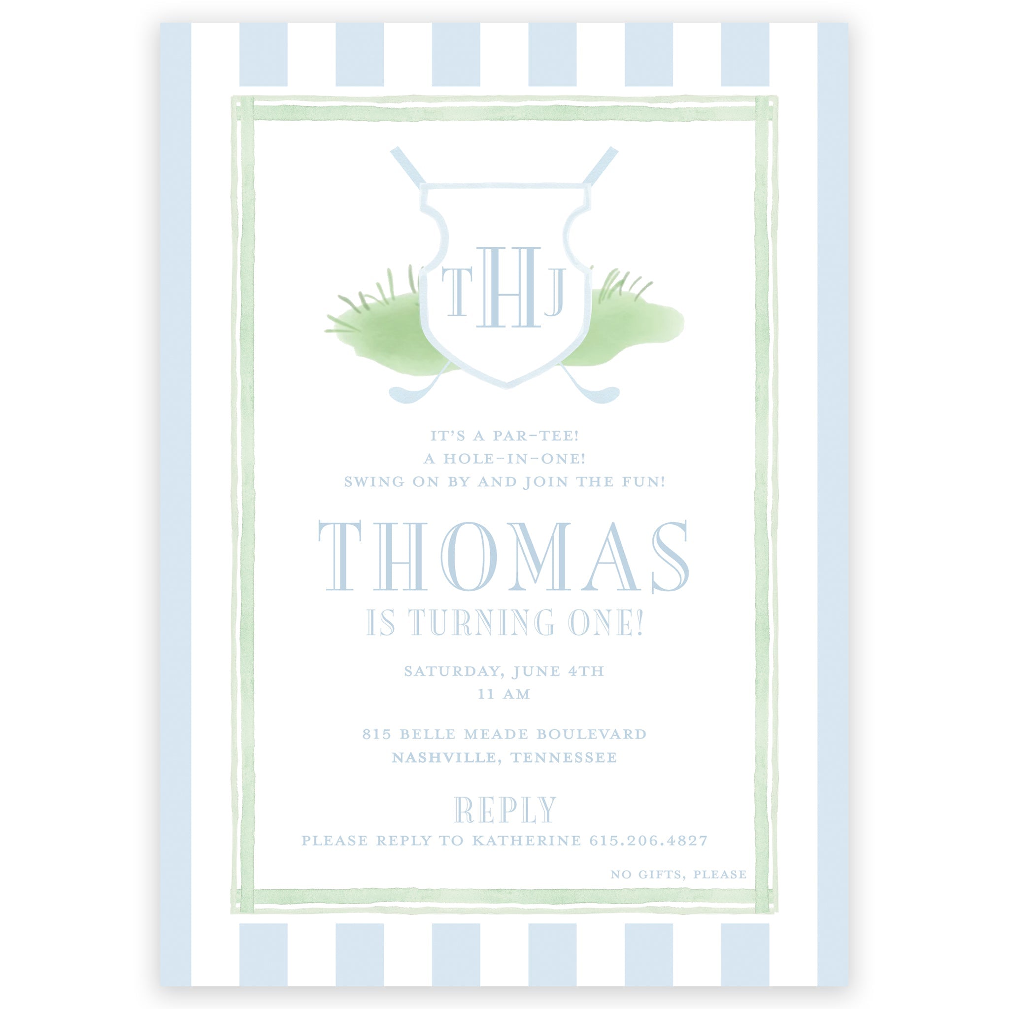 Golf Par-tee Birthday Invitation