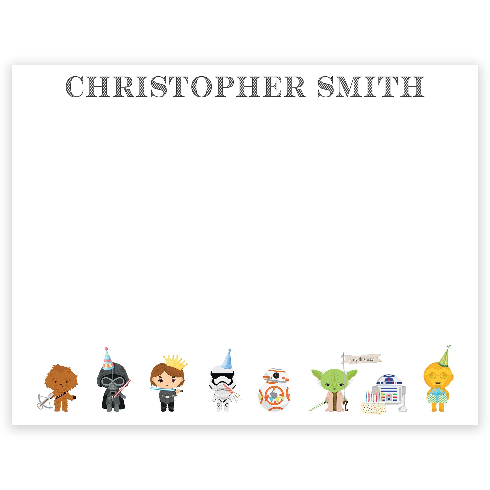 Young Jedi Notecard