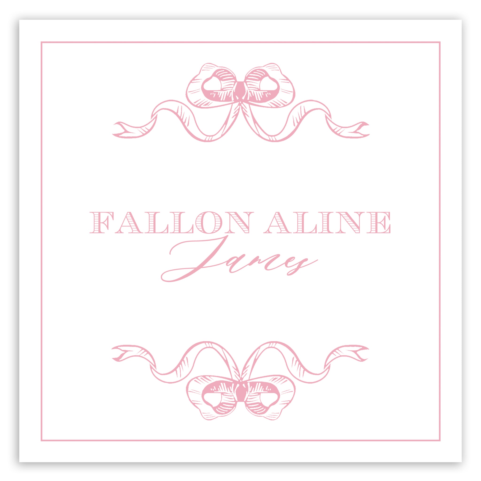 Double Bow Enclosure Card