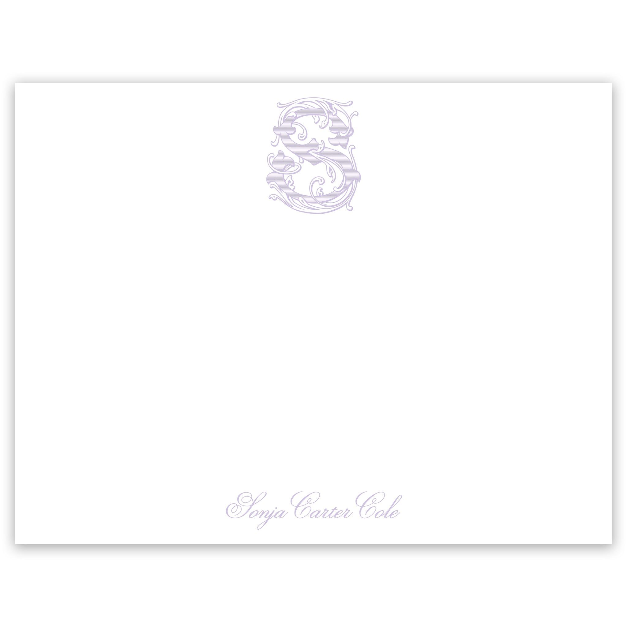 Vintage Vine Name Notecard