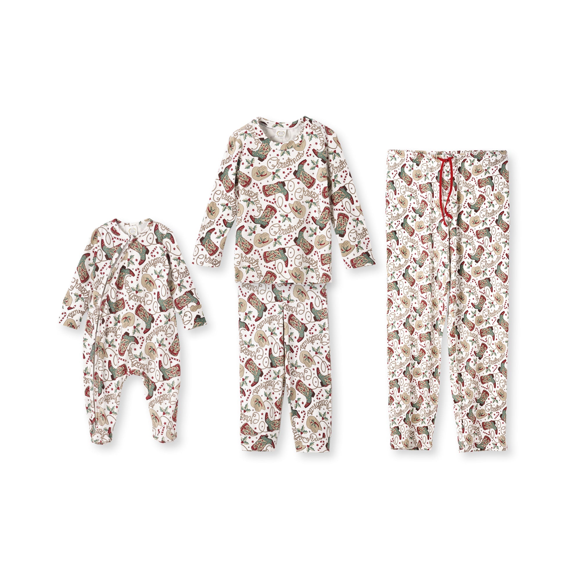 Christmas Bamboo Family Matching Pajama's – Western Cowboy