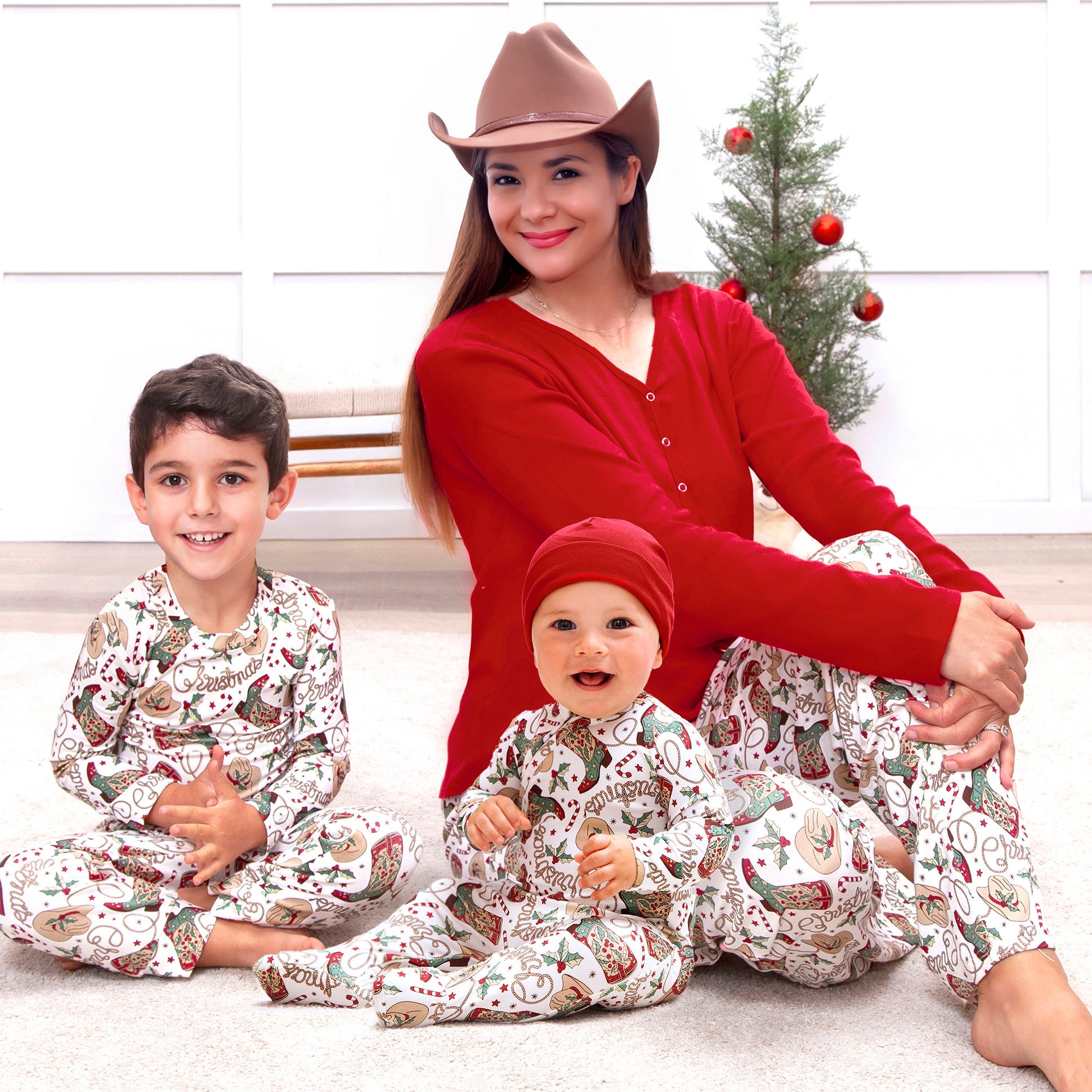 Christmas Bamboo Family Matching Pajama's – Western Cowboy