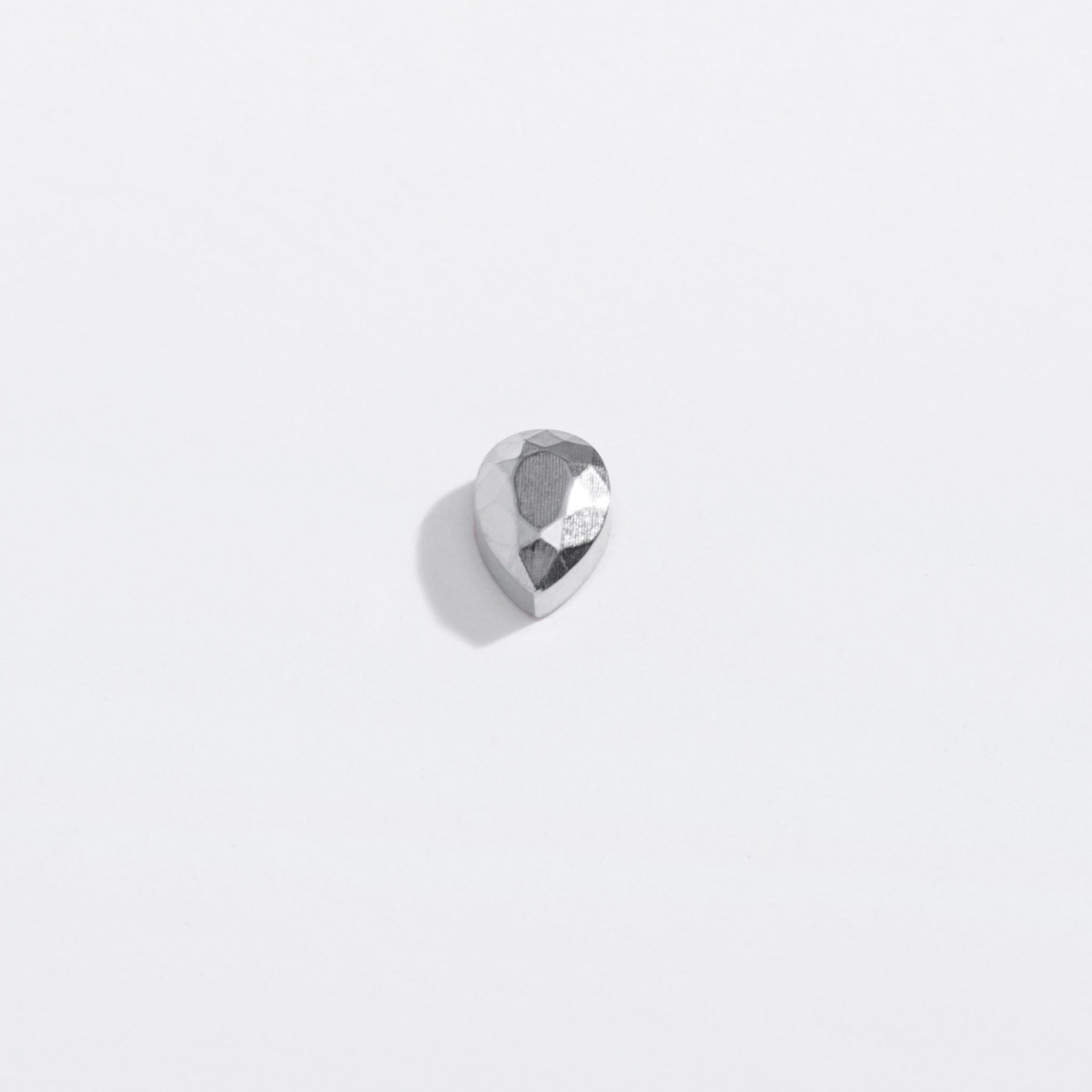 Faceted Teardrop Flat Back Studs