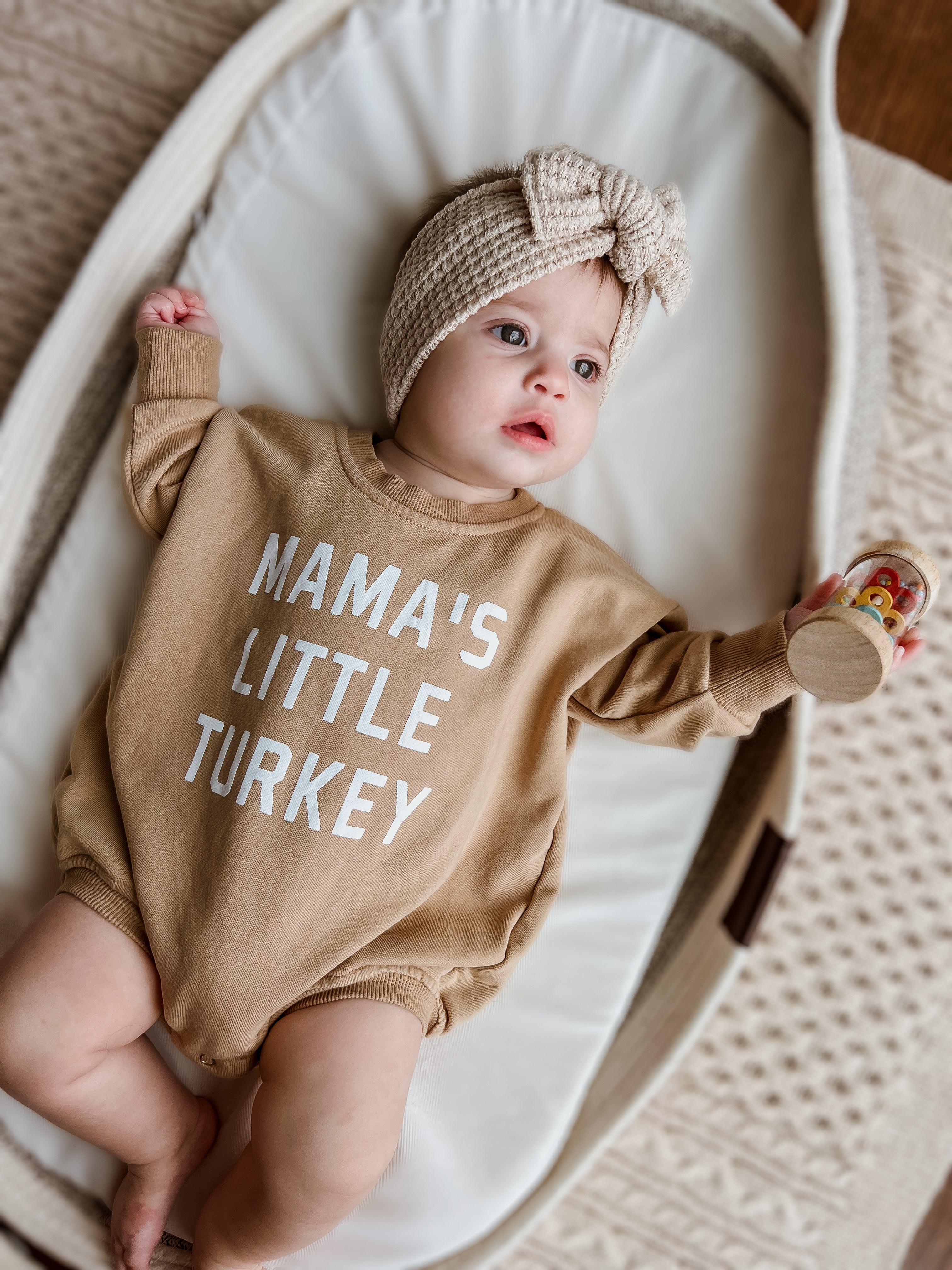 Mama's Little Turkey Sweatshirt Romper - More Colors