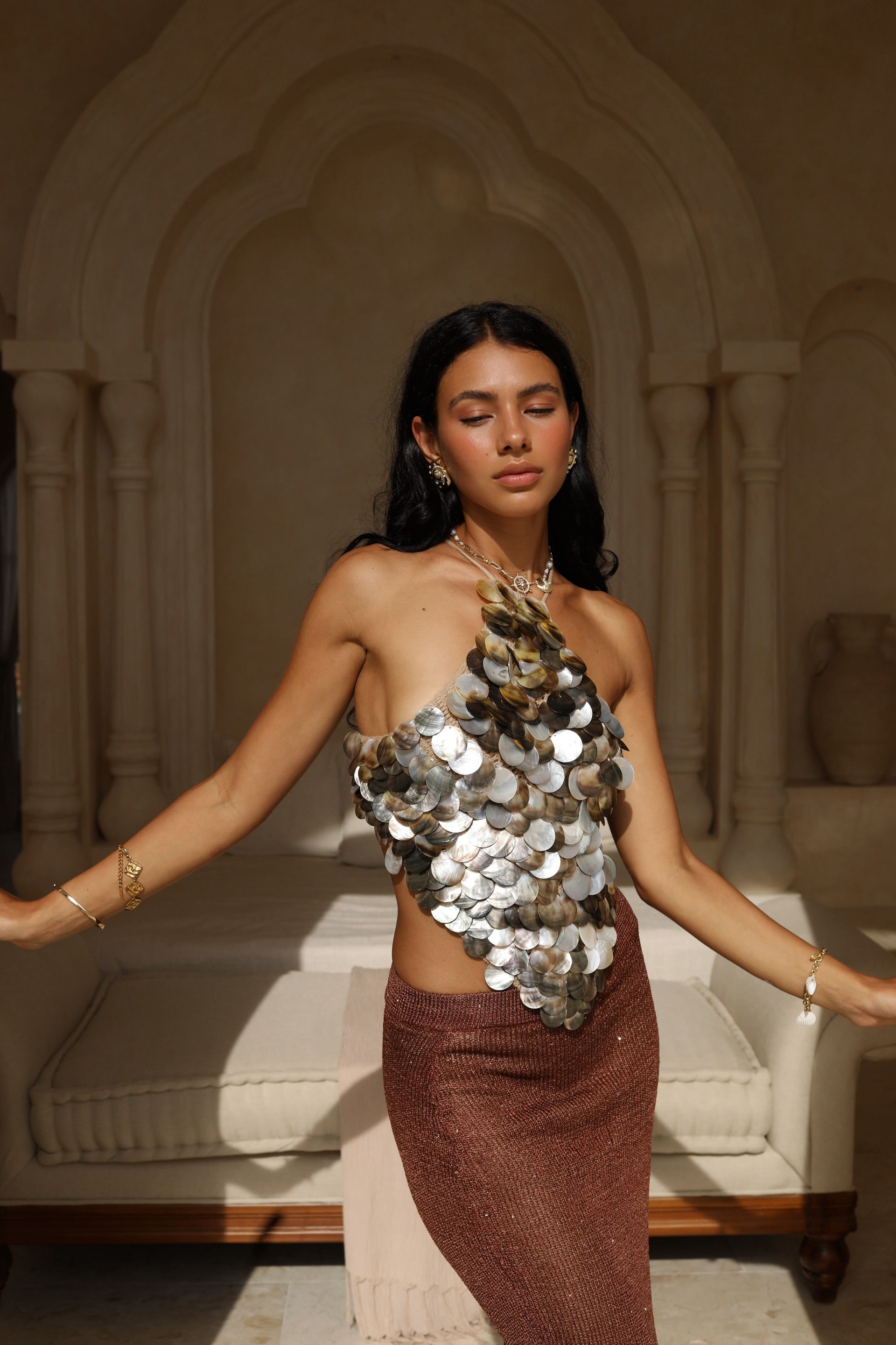 Solune Natural Shell Top