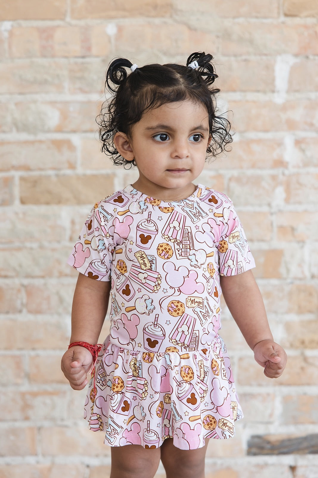 Snacks (pink) - Bodysuit Dress