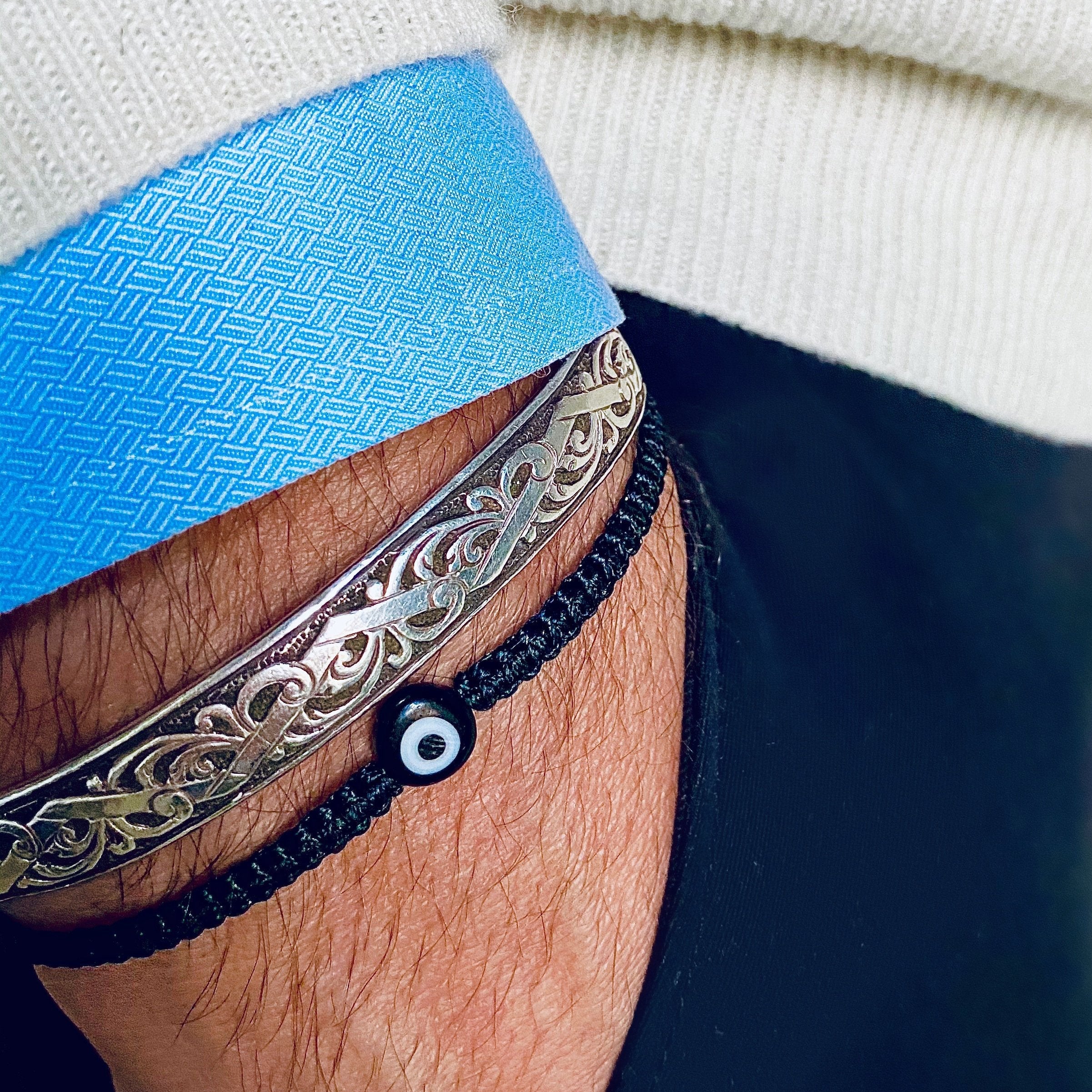 Single Evil Eye Braided Bracelet