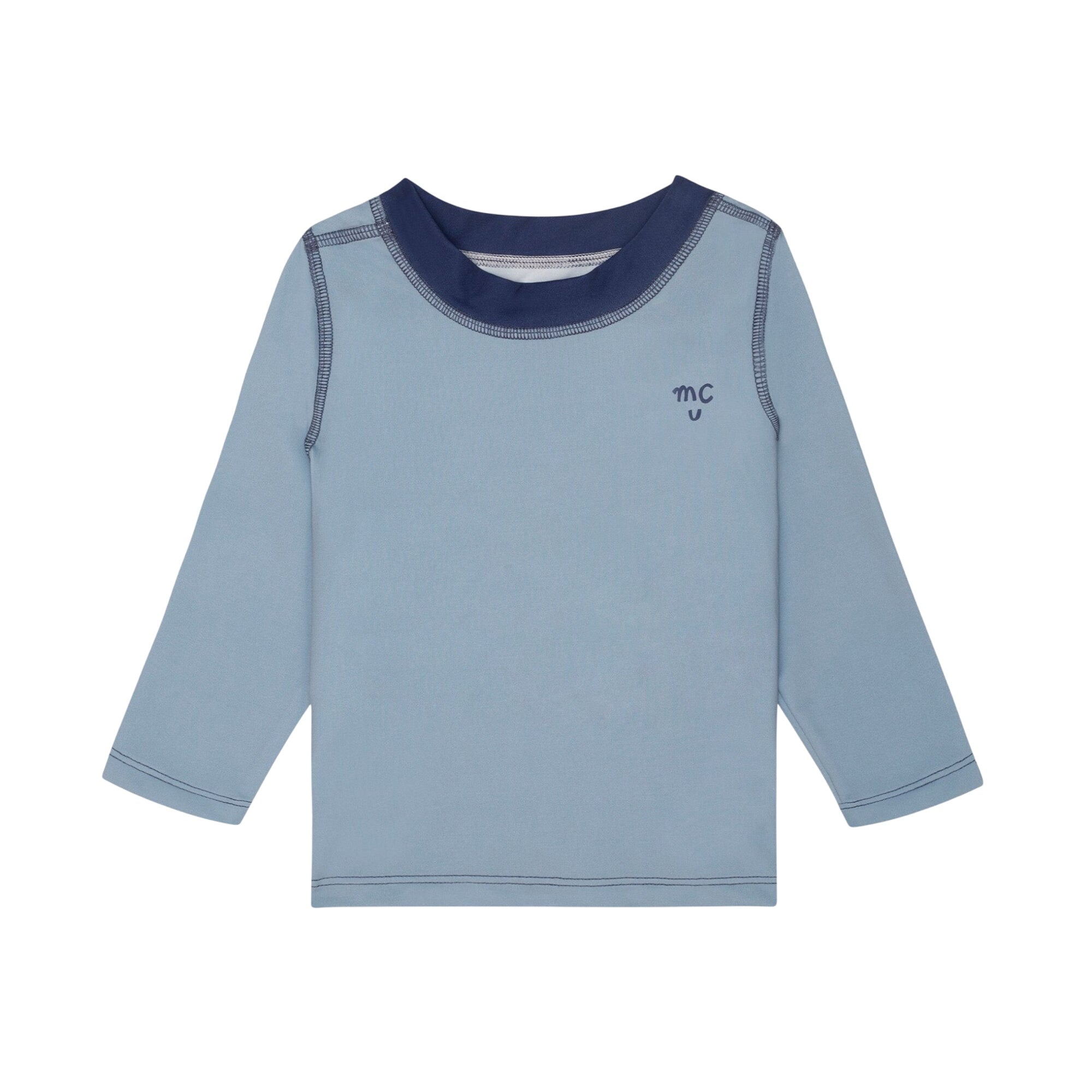 Faded Denim Recycled Polyester Kid Rashguard