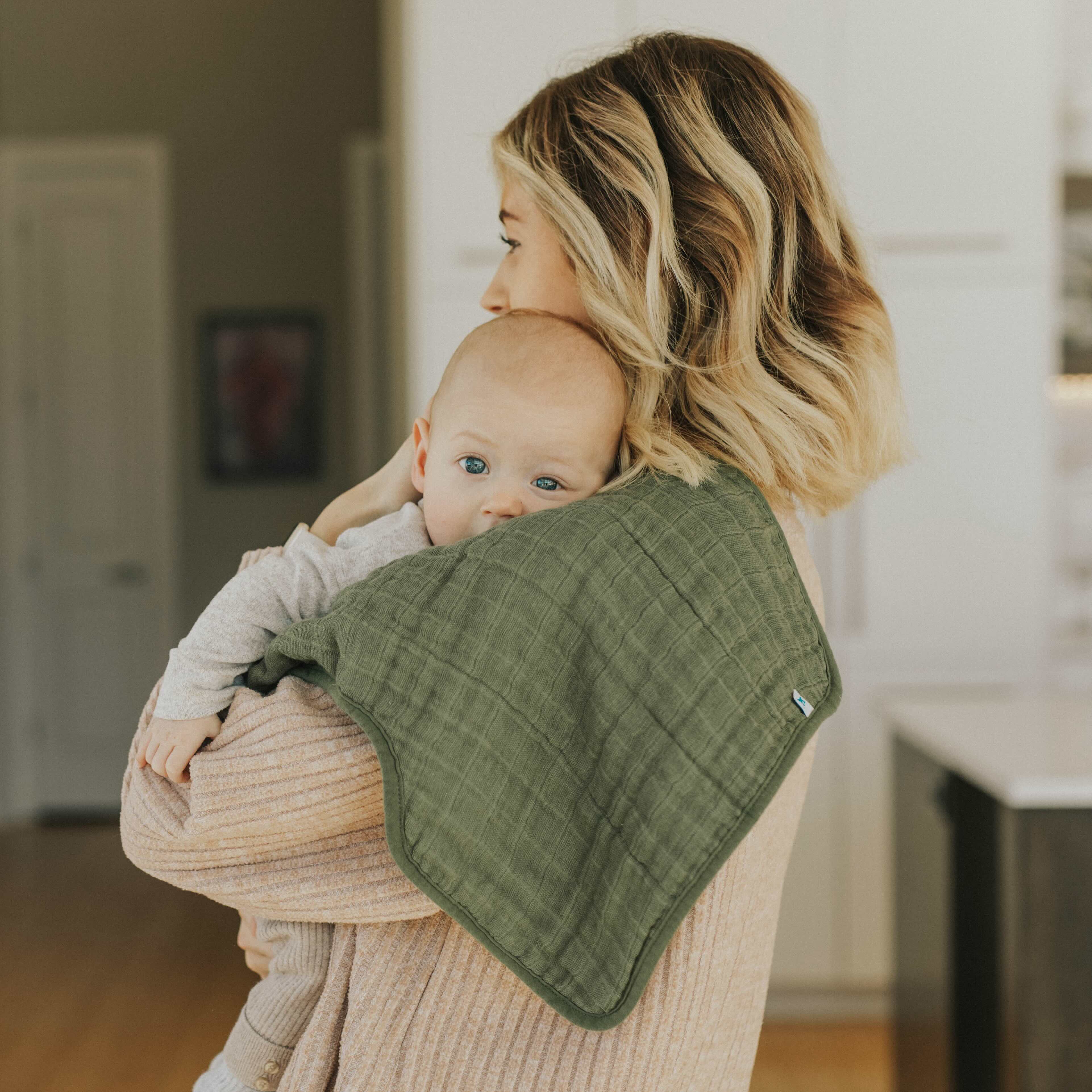 Cotton Muslin Burp Cloth - Fern