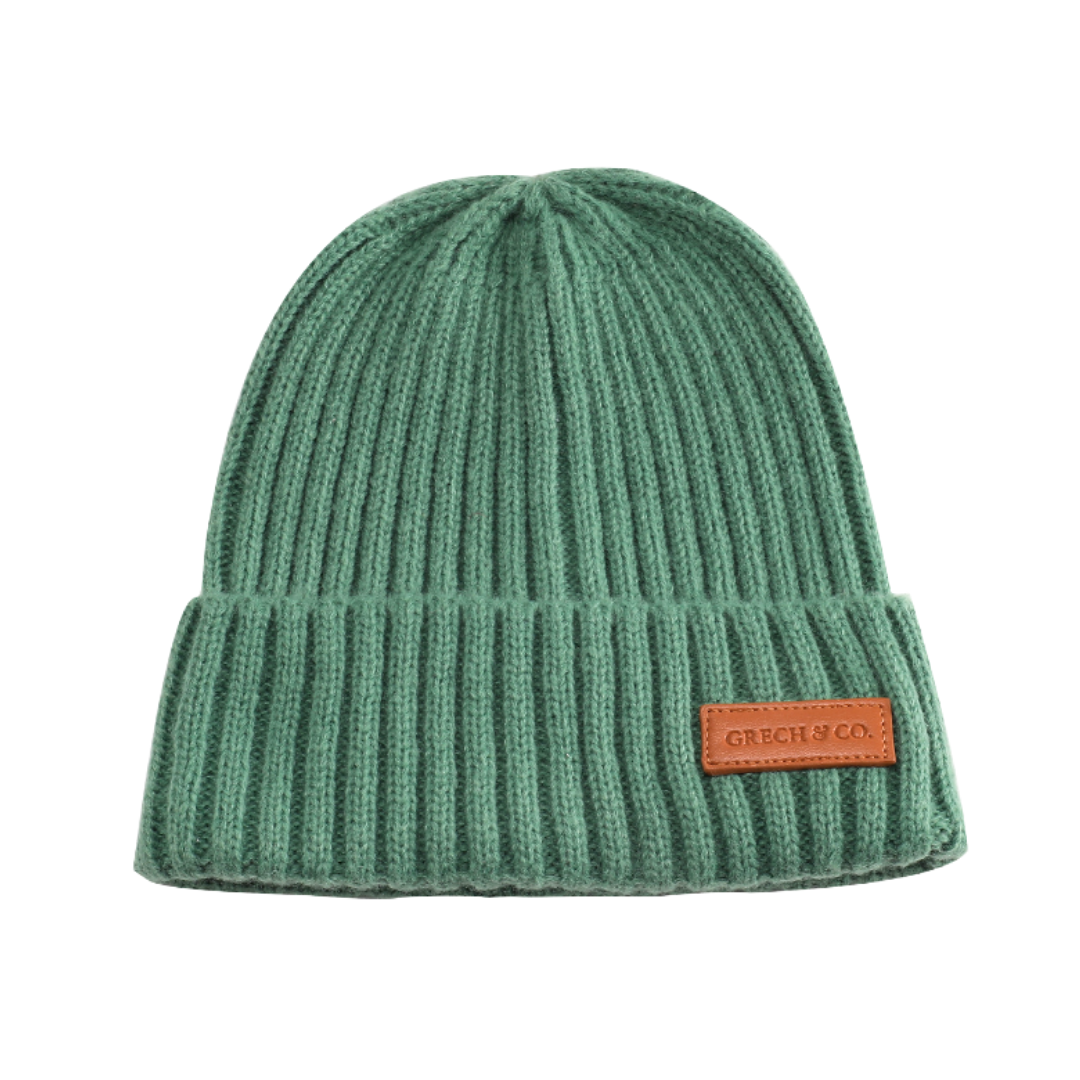 Knit Beanie Wide Rib | Fern