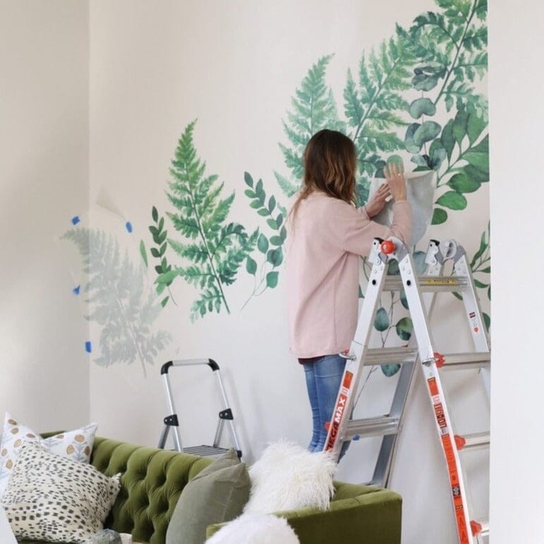Ferns & Eucalyptus Wall Decals