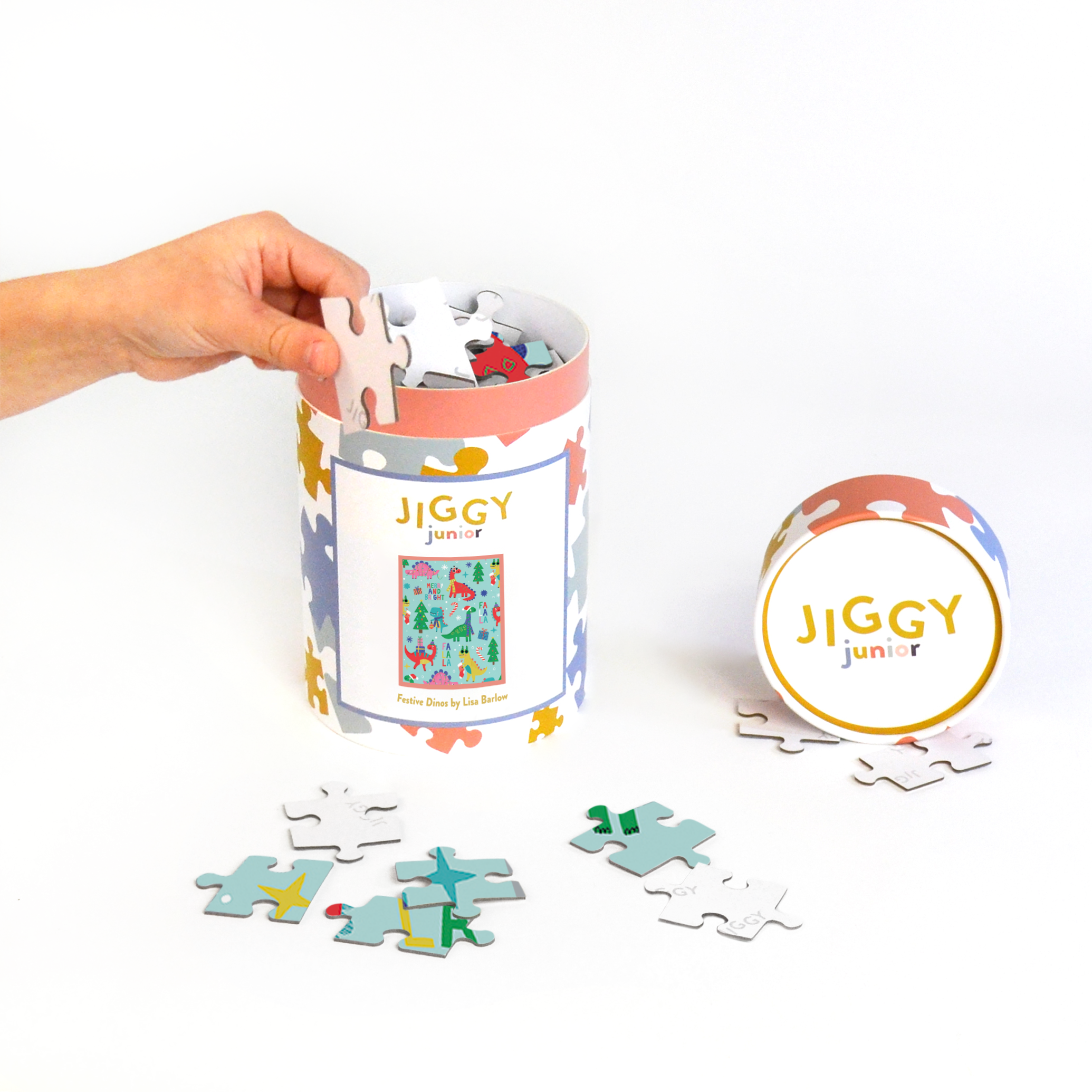 Jiggy Junior, Festive Dino's By Lisa Barlow