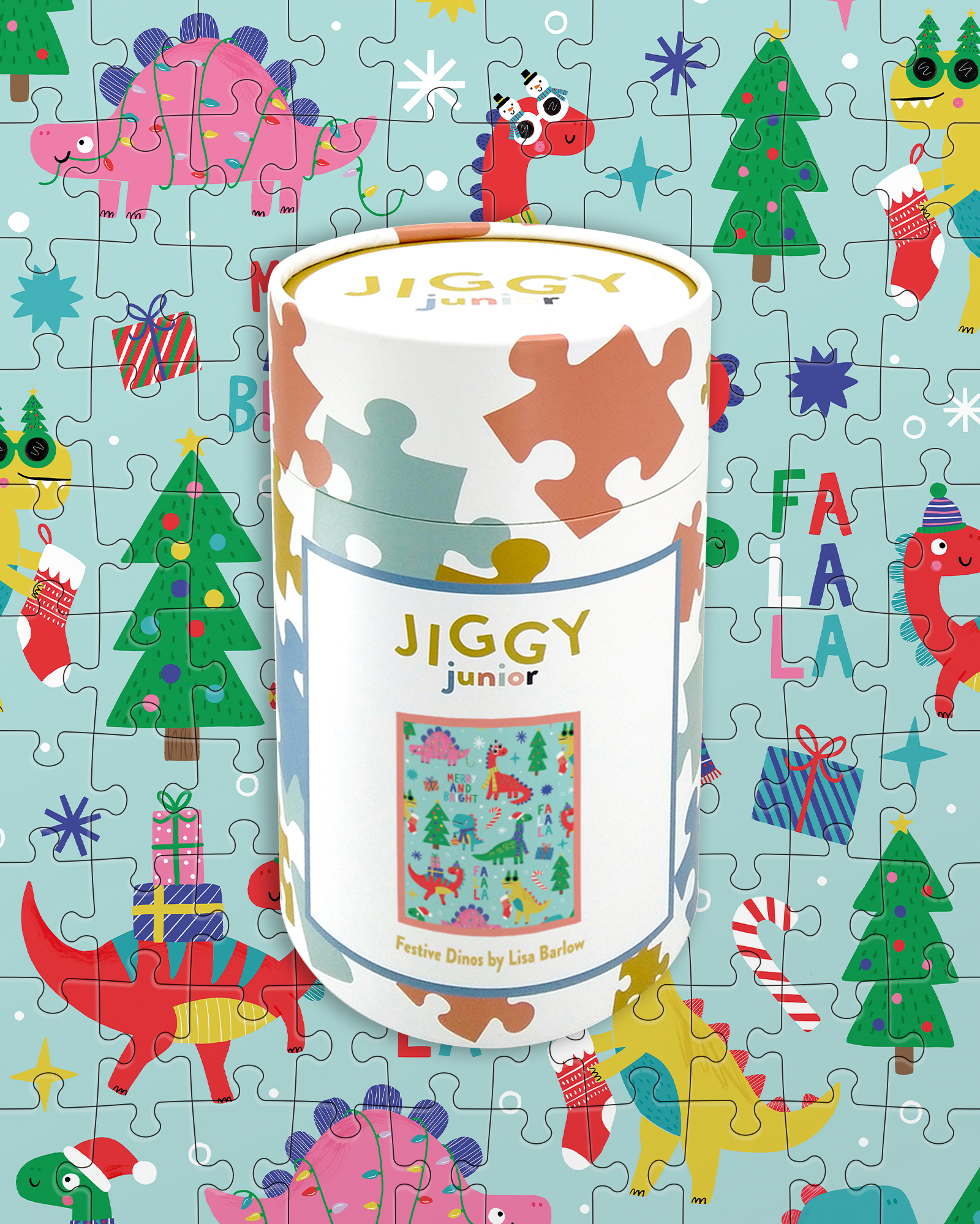 Jiggy Junior, Festive Dino's By Lisa Barlow