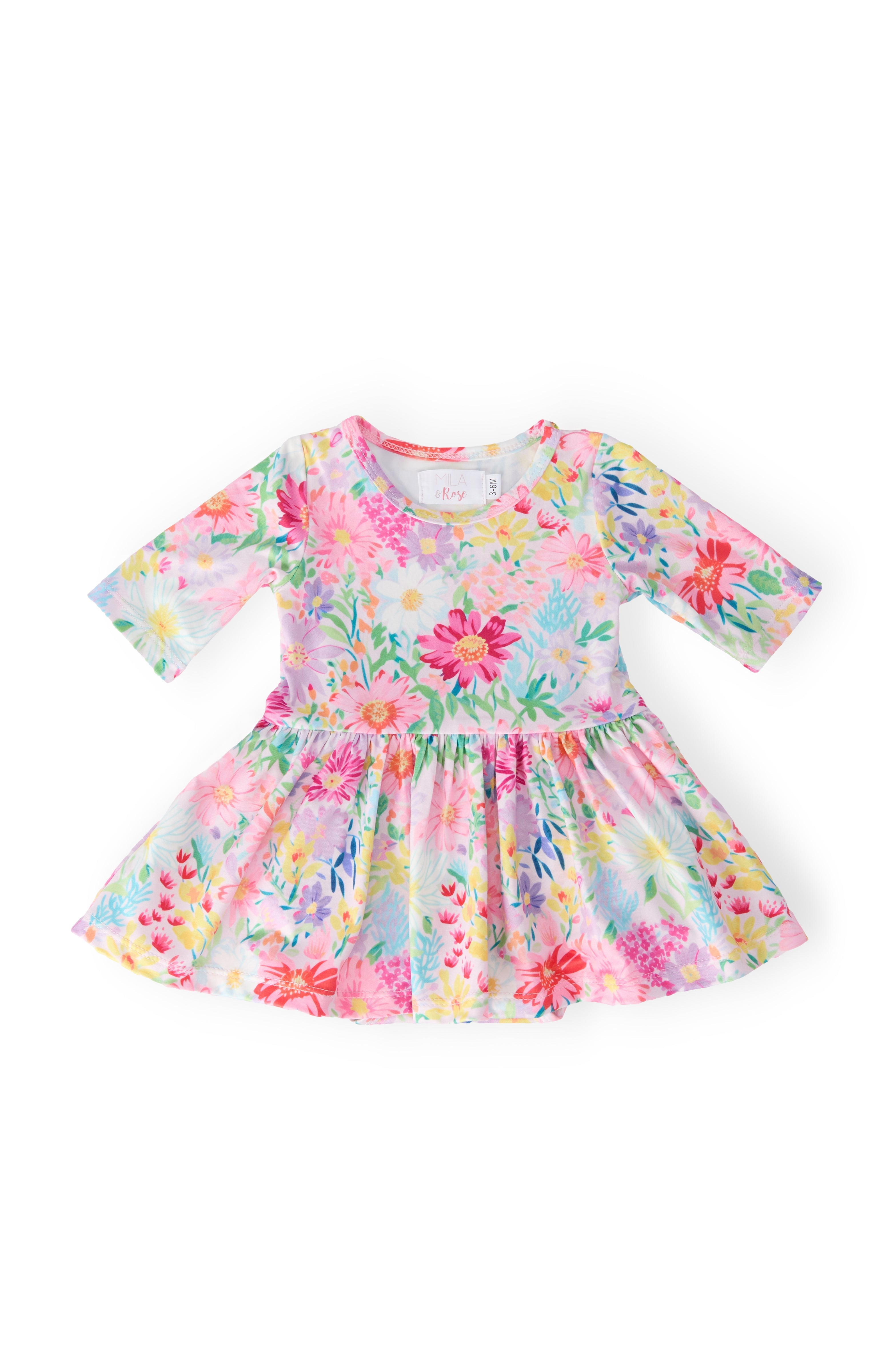 Field Of Flowers 3/4 Twirl Bodysuit