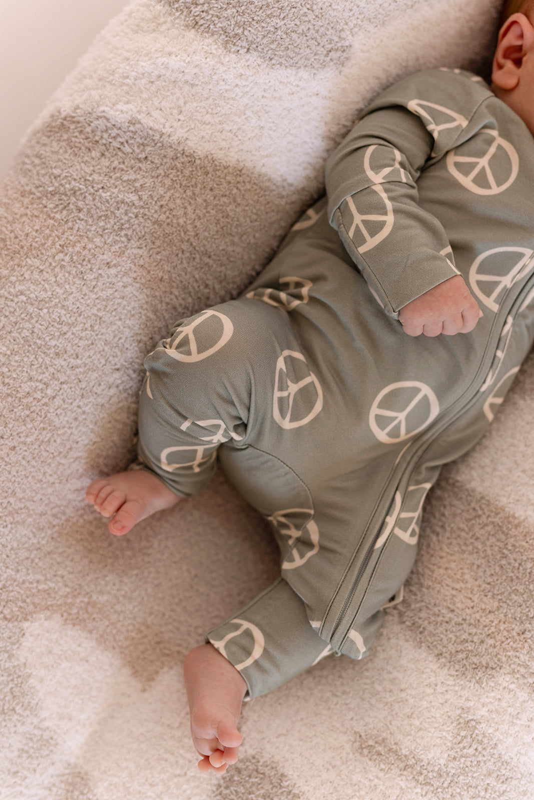 Bamboo Zip Pajamas | Peace