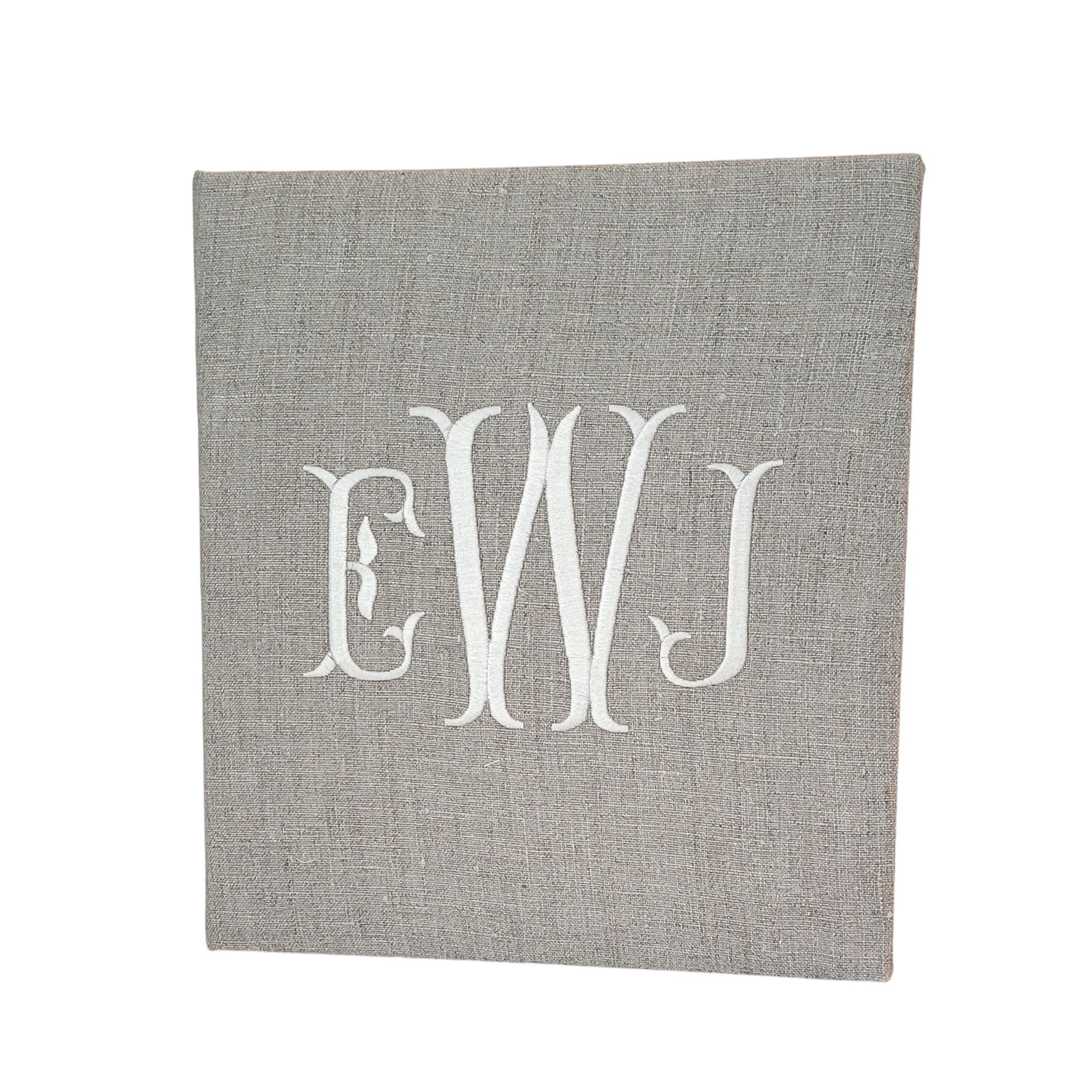 Baby Memory Book - Flax Linen (no Bow)