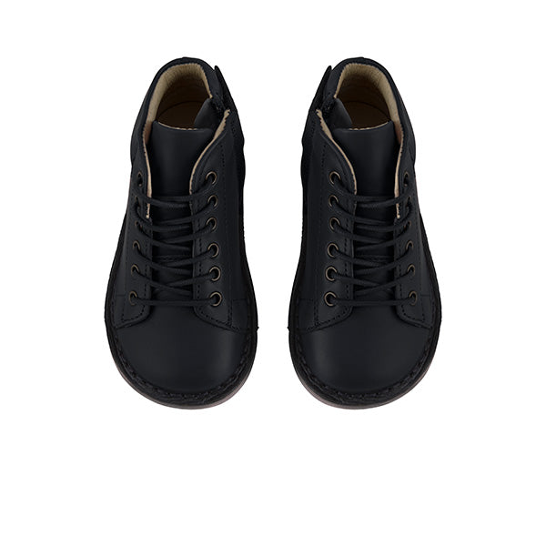 Fletcher Kids Monkey Boot Black Leather