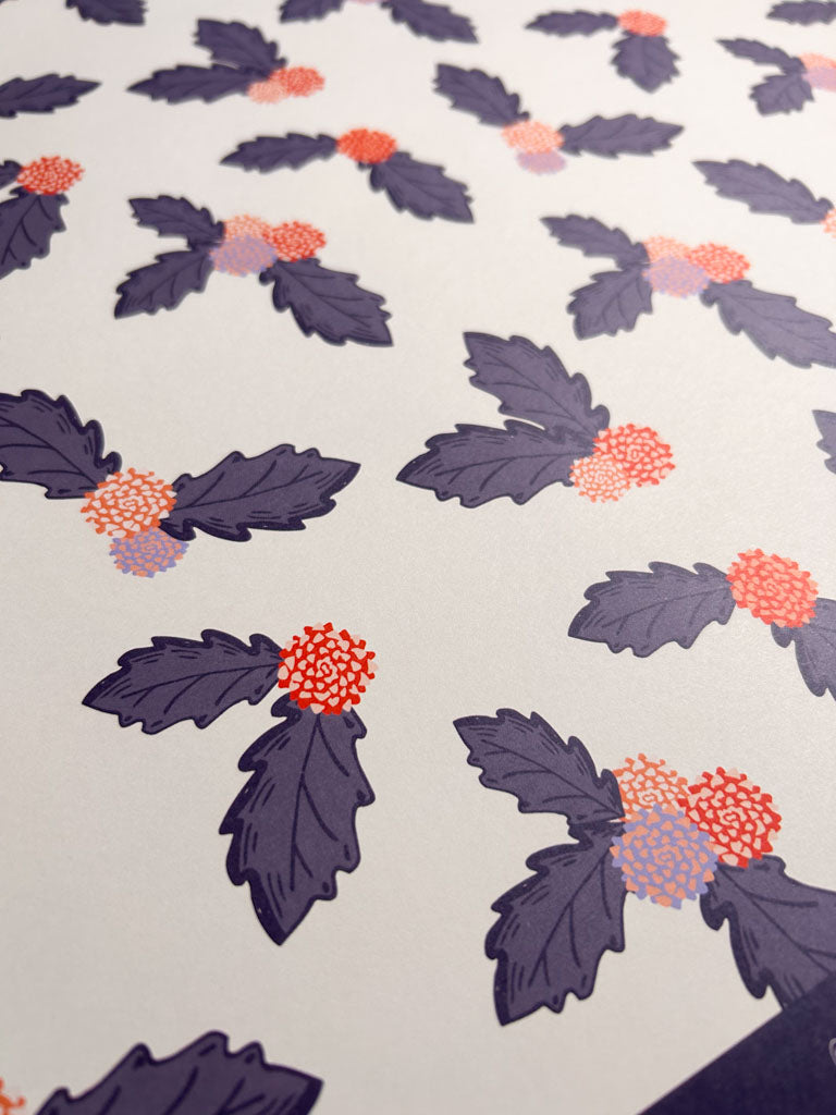 Floral Scatter Pattern Sheet