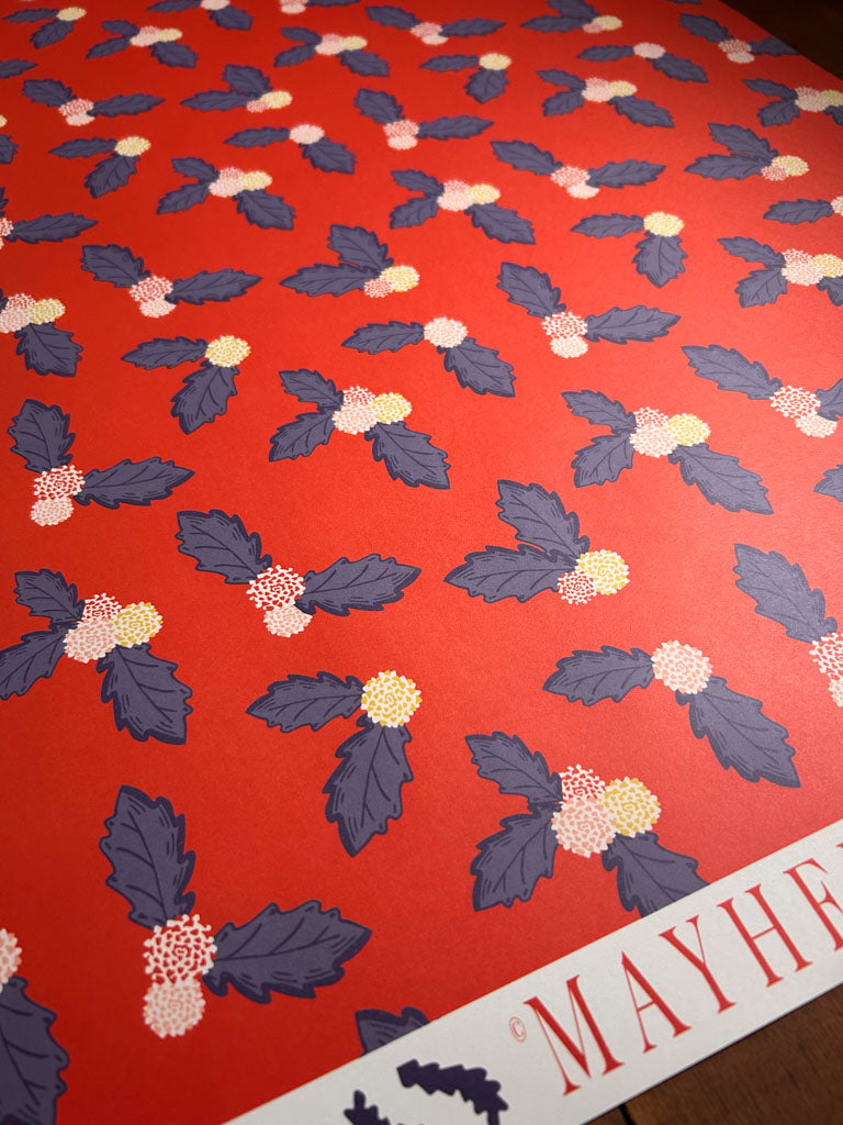 Floral Scatter Pattern Sheet