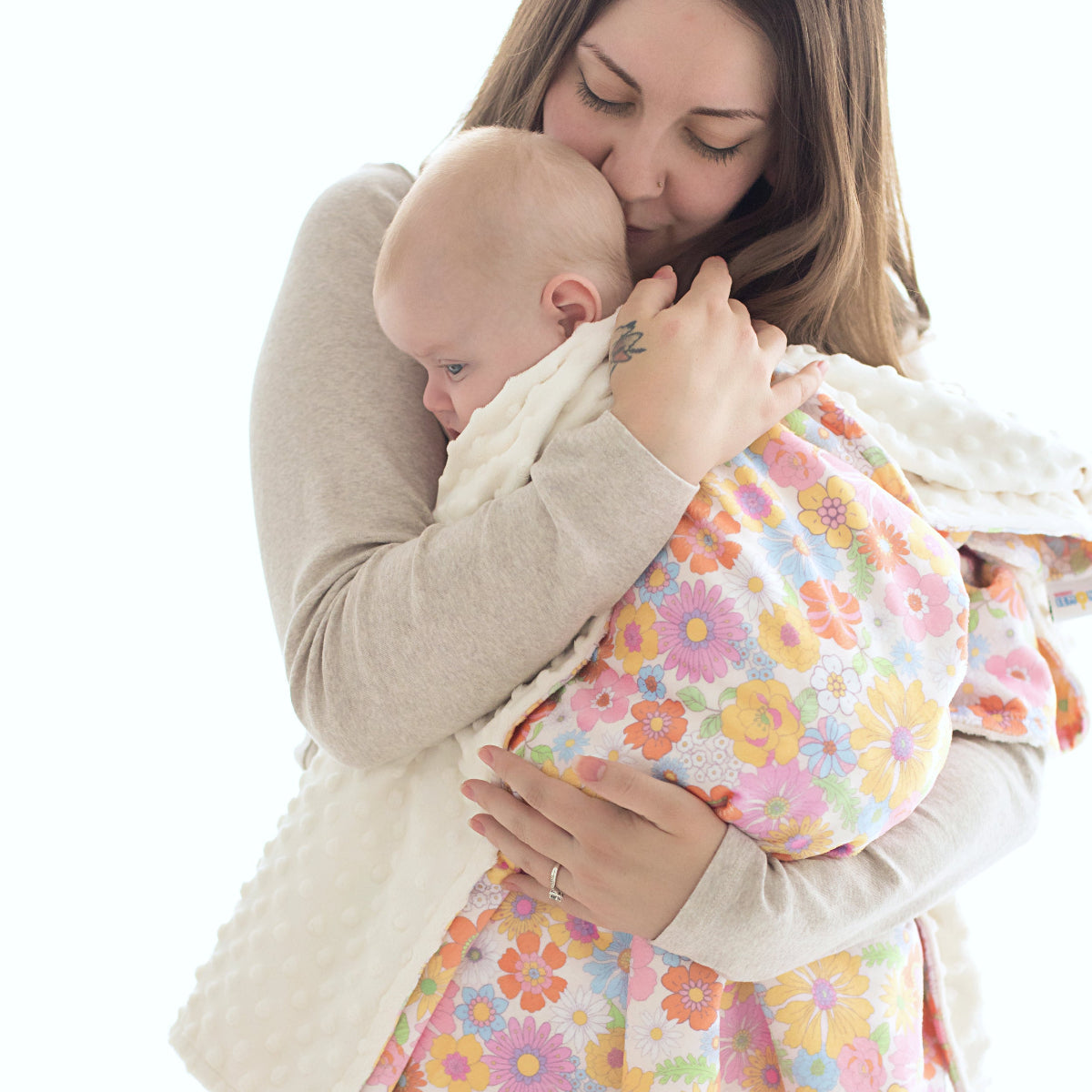 Baby & Toddler Minky Blanket - Retro Floral