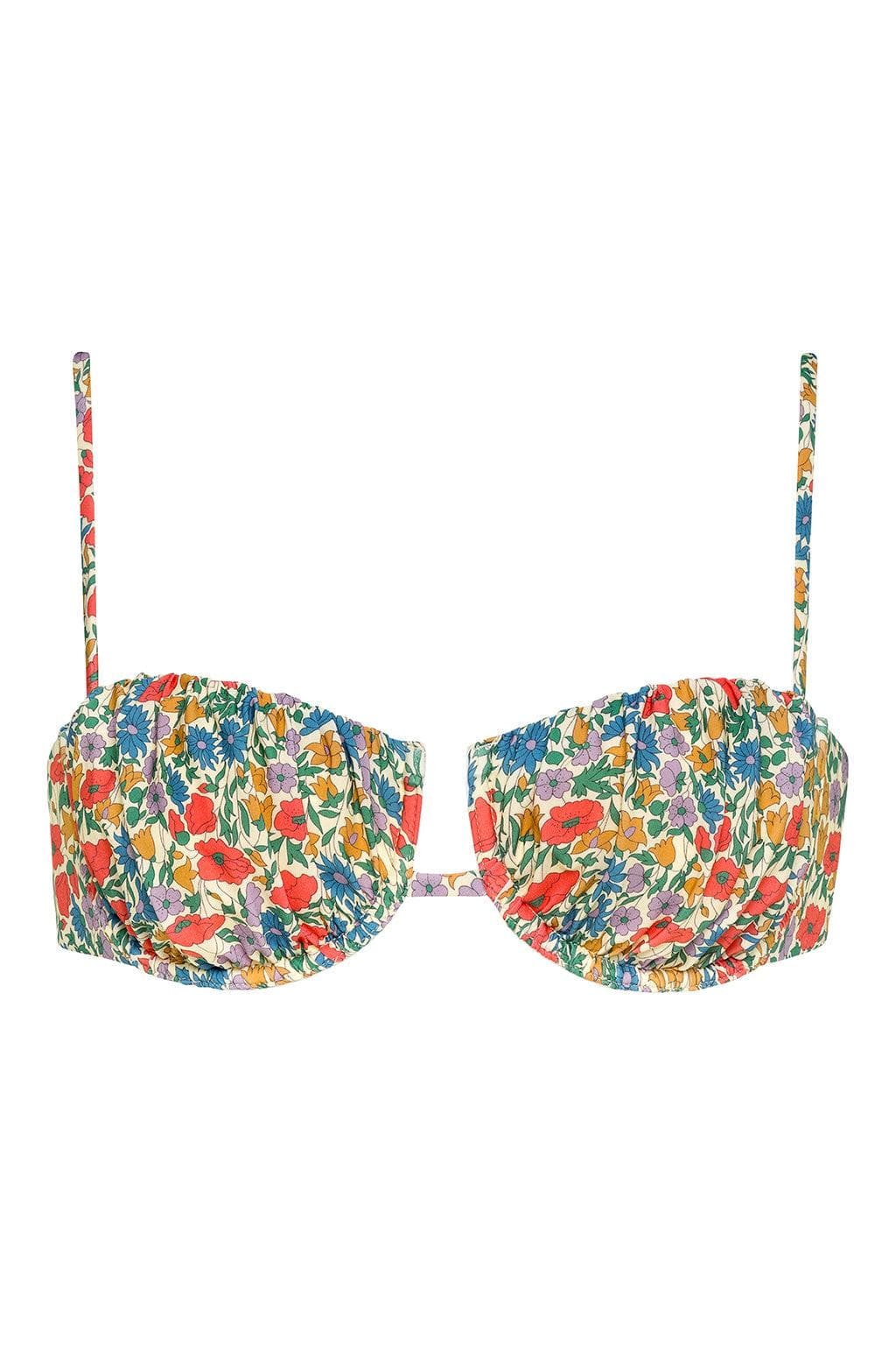 Florencia Floral Petal Bikini Top