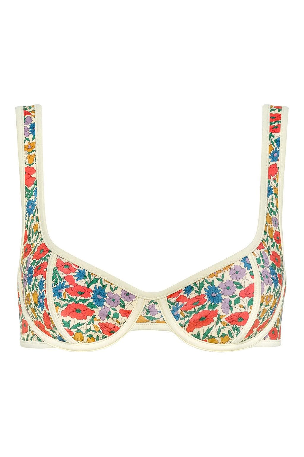 Florencia Floral Romy Binded Bikini Top