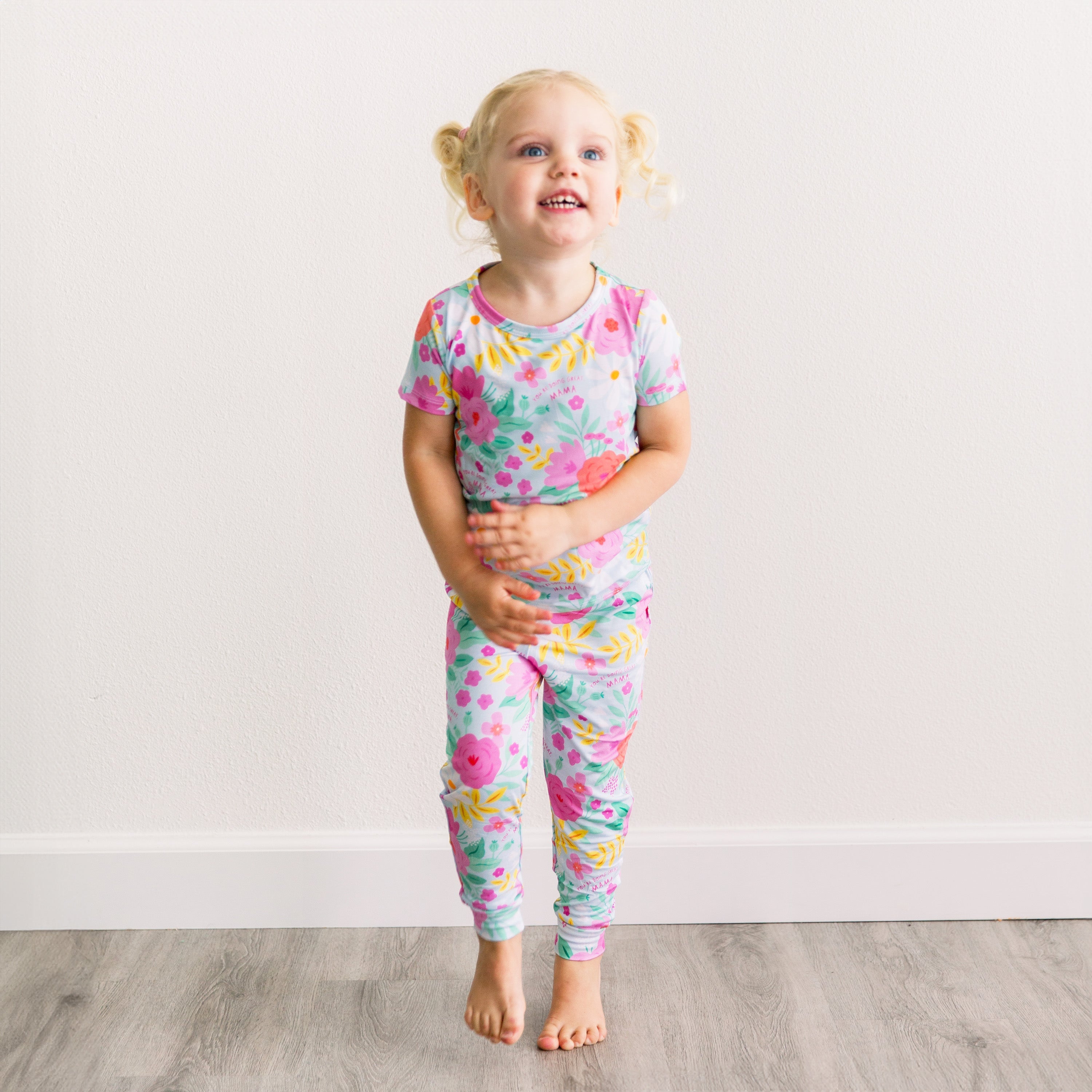 The Second-skin 2-piece Pajama | Flower Power | "you're Doing Great, Mama"