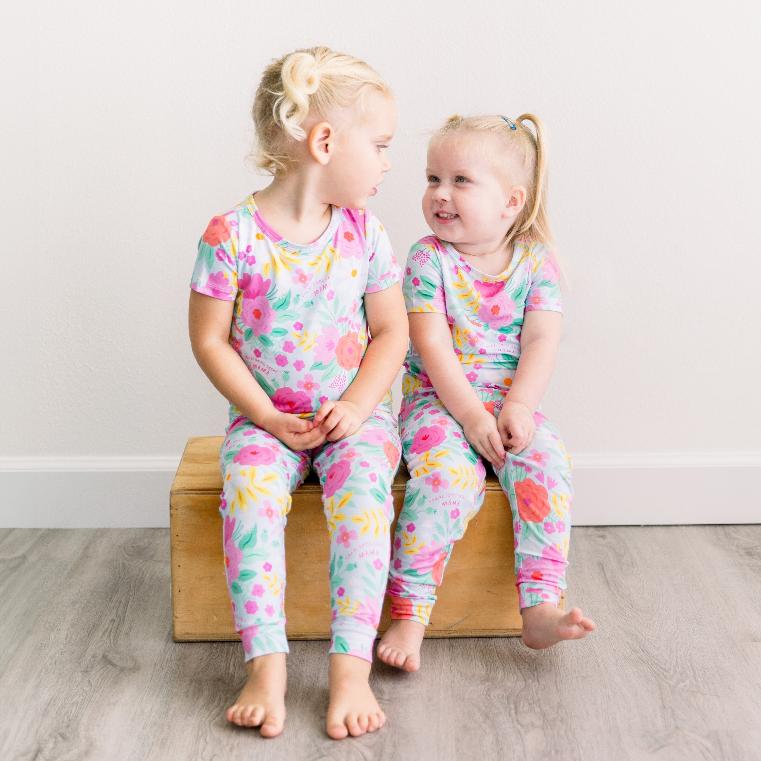 The Second-skin 2-piece Pajama | Flower Power | "you're Doing Great, Mama"