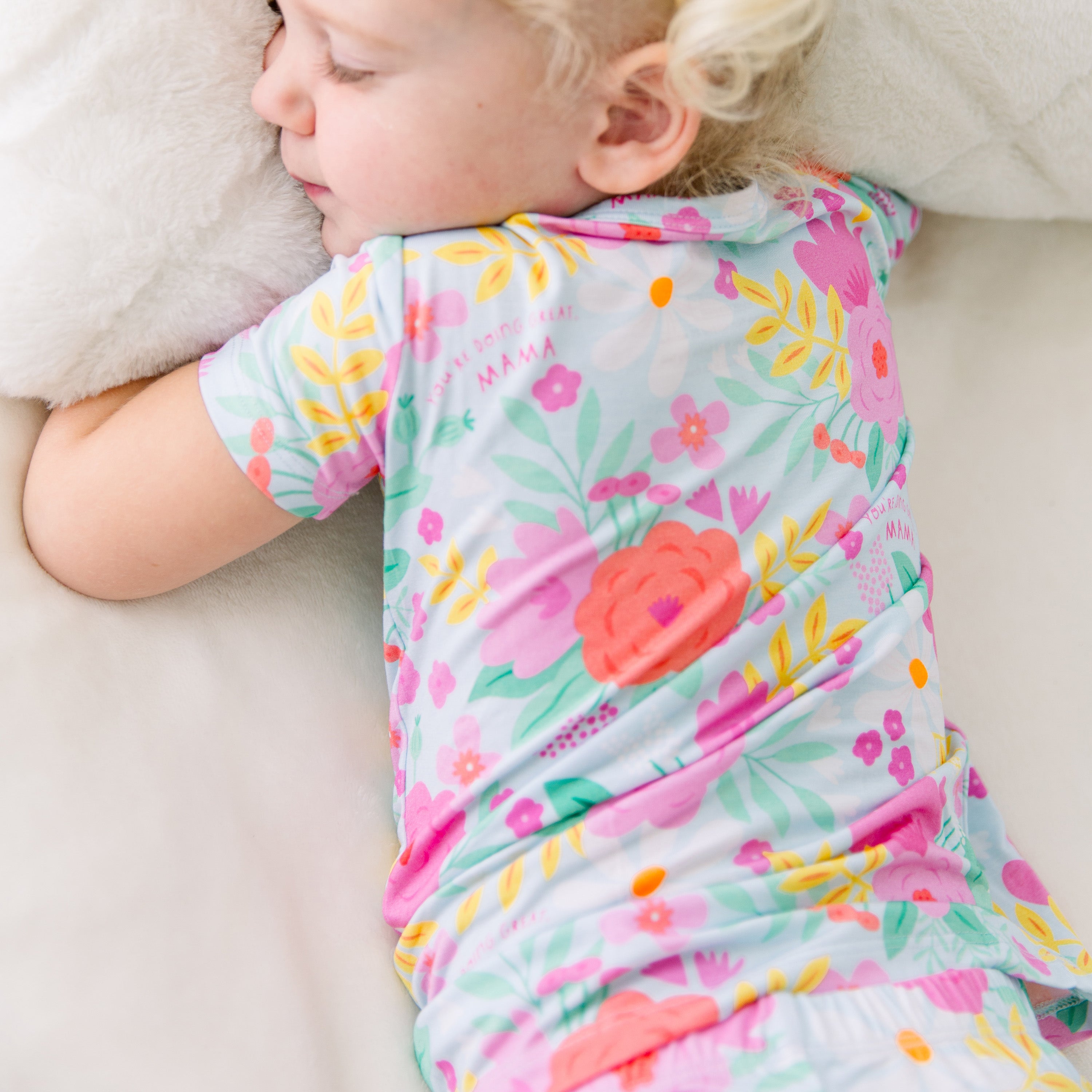 The Second-skin 2-piece Pajama | Flower Power | "you're Doing Great, Mama"