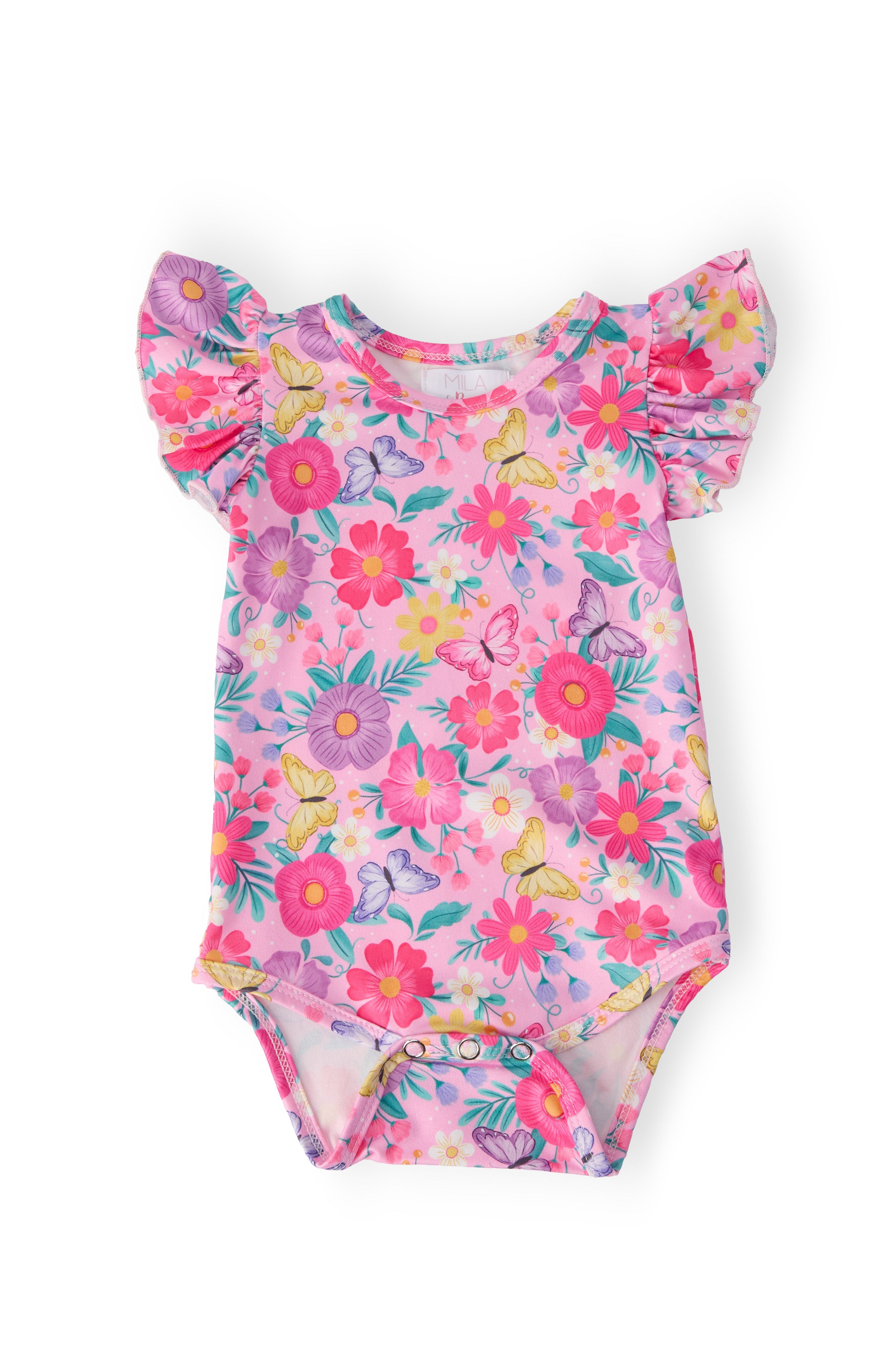 Fluttering Garden S/s Flutter Bodysuit