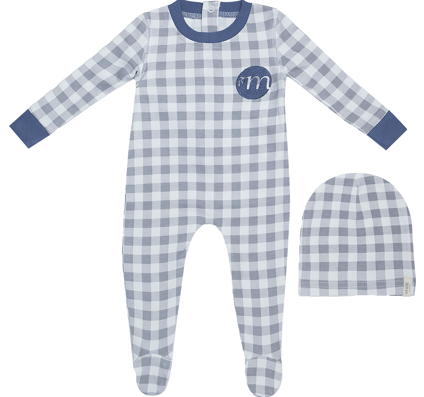Milk Denmark Boys Pajamas With Beanie - Pane