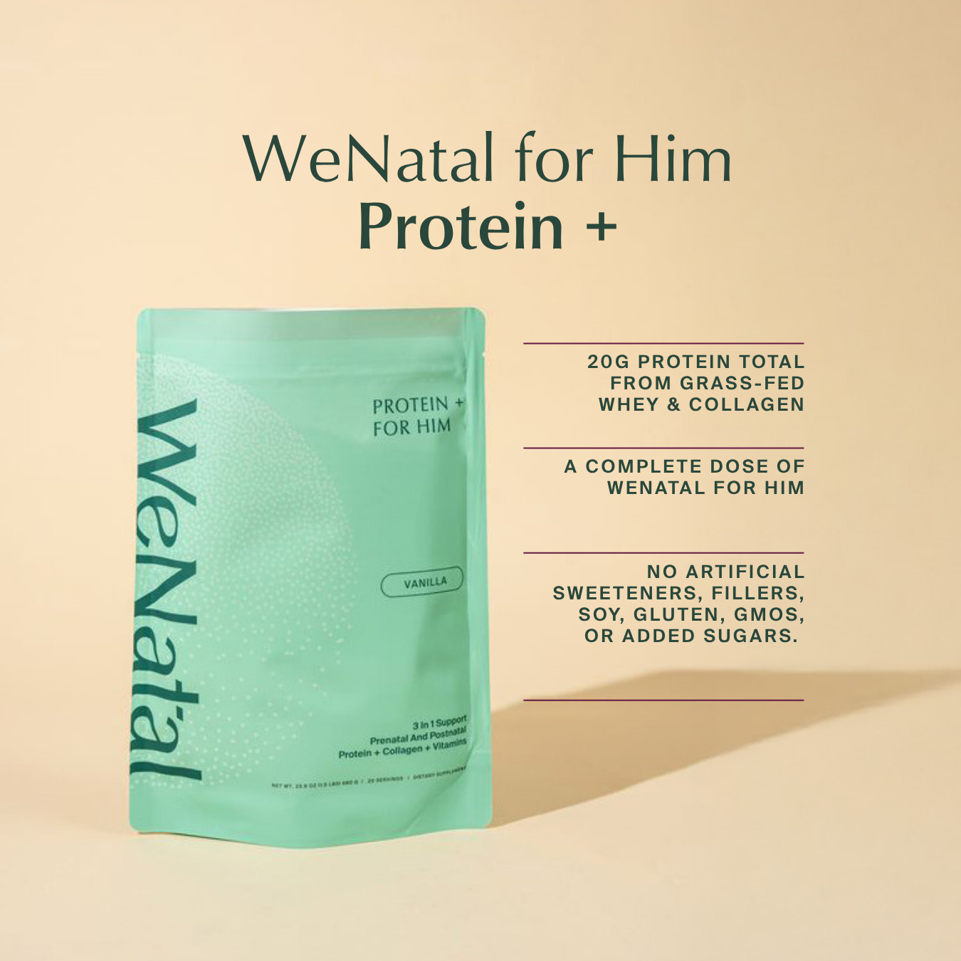 Wenatal Prenatal Protein+ For Him